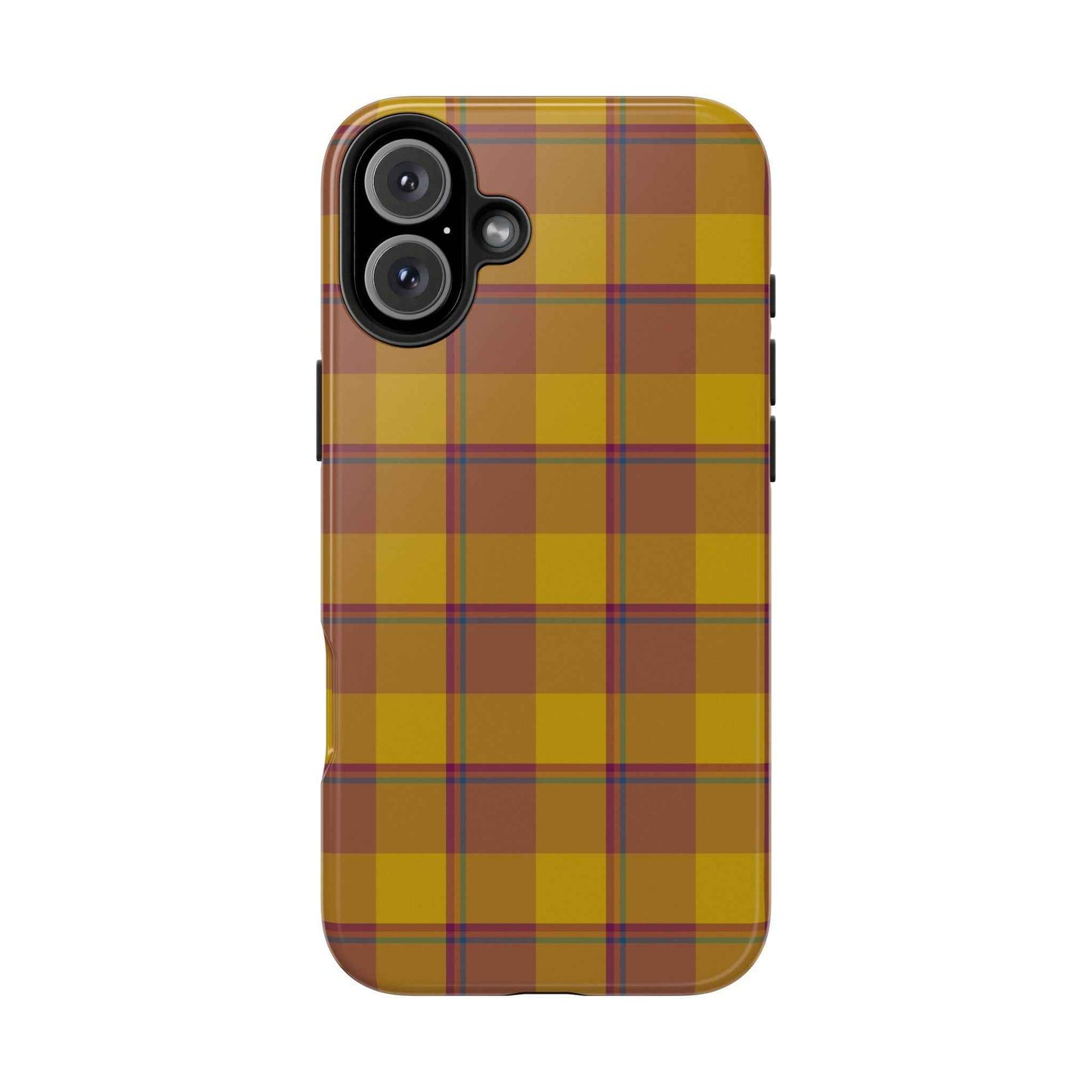 Plaid Tough Phone Case, Durable Phone Cover, Fall Inspired Accessory, Gift for Her, Stylish Cell Phone Protector