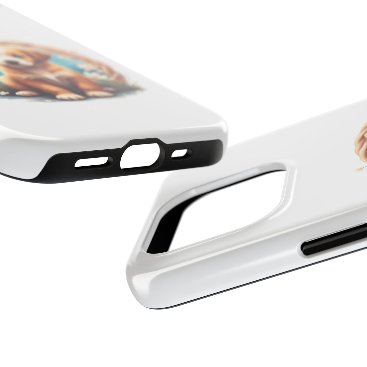 Cute Puppy Phone Case, Tough Case for Dog Lovers, Pet Gift, Protector Case for iPhone, Custom Phone Cover - Celtic Scents