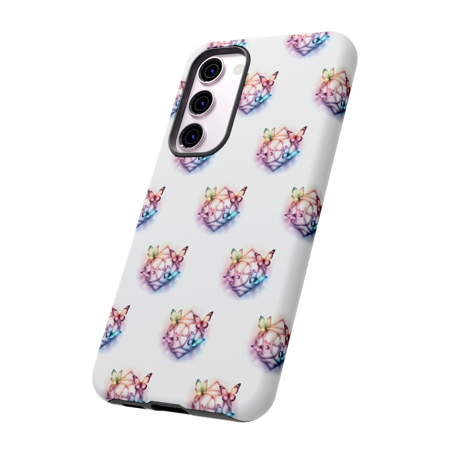 Colorful Butterflies Phone Case, Tough Cases, Cute Butterfly Lover Gift, Trendy Phone Cover, Nature Print Case