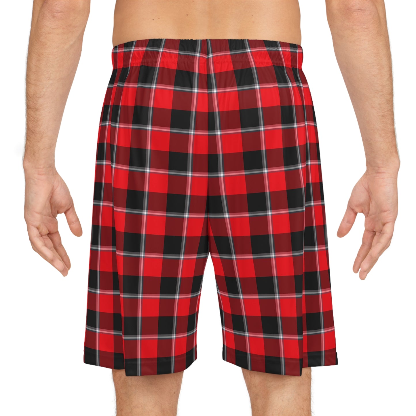Cozy Plaid Basketball Shorts, Stylish Athletic Wear, Holiday Gift, Relaxation Shorts, Men's Lounge Shorts, Summer Sports Shorts - Celtic Scents