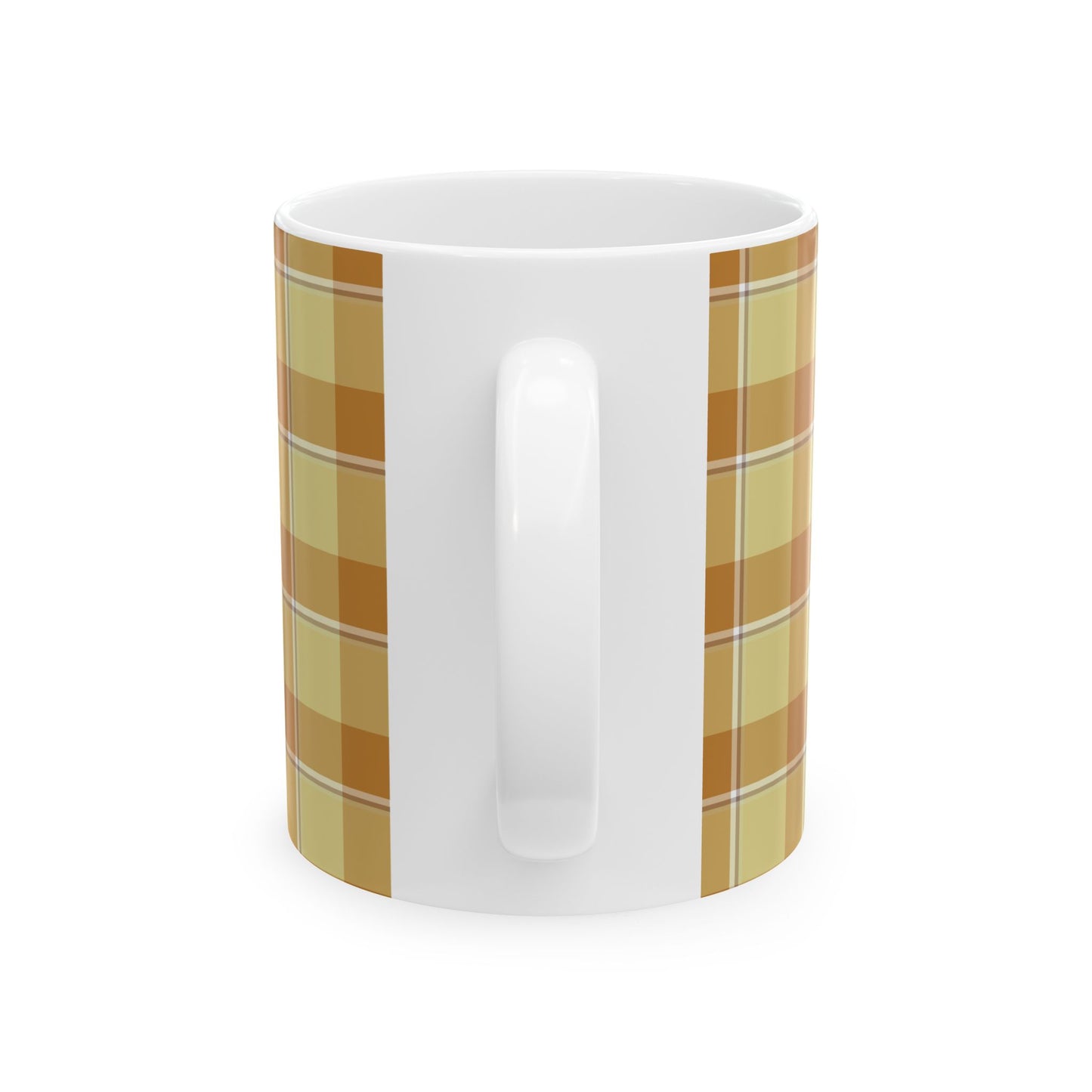 Cozy Plaid Ceramic Mug for Coffee Lovers, Ideal Gift for Birthdays, Holidays, Home Decor, Rustic Kitchen, Fall Vibes, Perfect for Tea - Celtic Scents