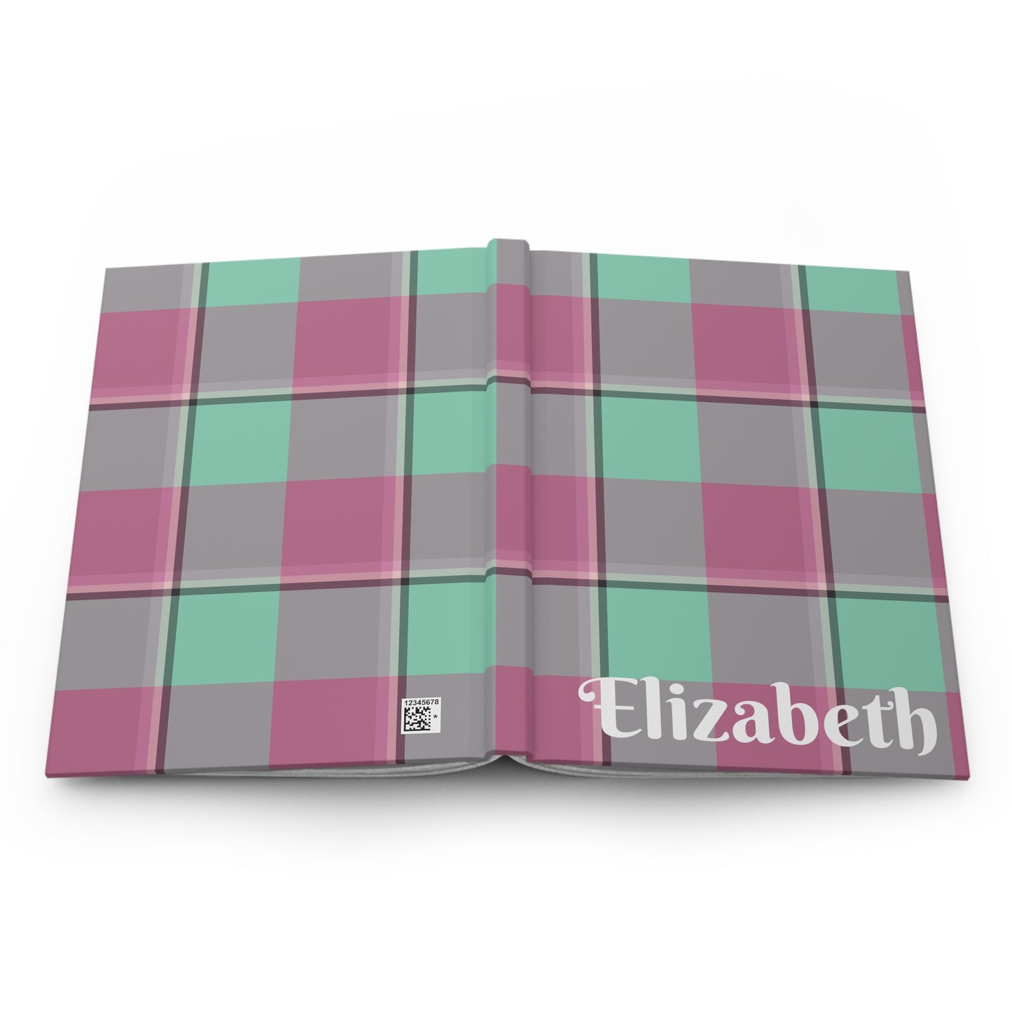 Personalized Plaid Hardcover Journal, Perfect for Daily Journaling, Gift for Friends, Stylish Notebook - Celtic Scents