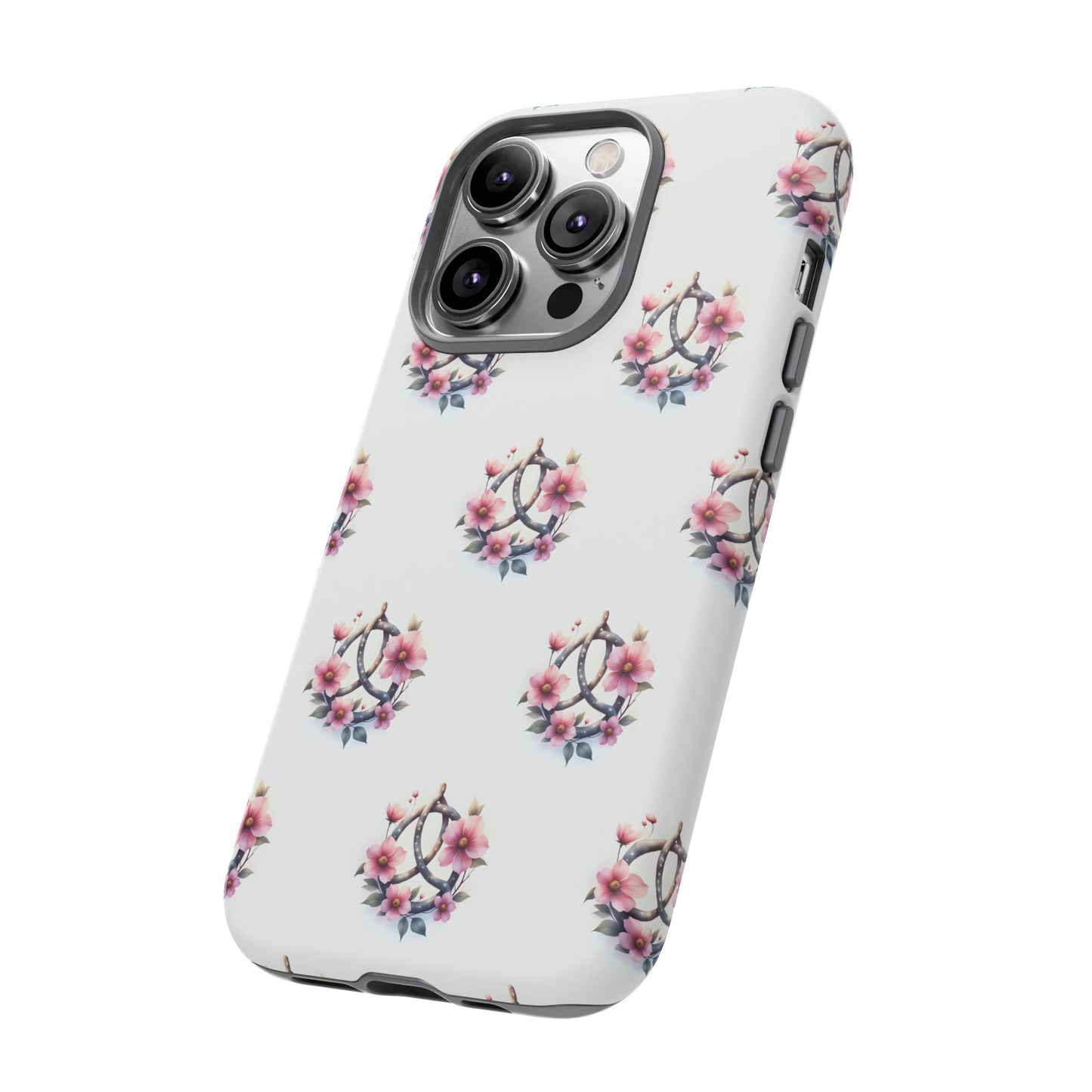 Floral Phone Case, Tough Phone Cover, Cute Protection for Mobile, Gift for Her, Celtic Knot Floral Pattern Case