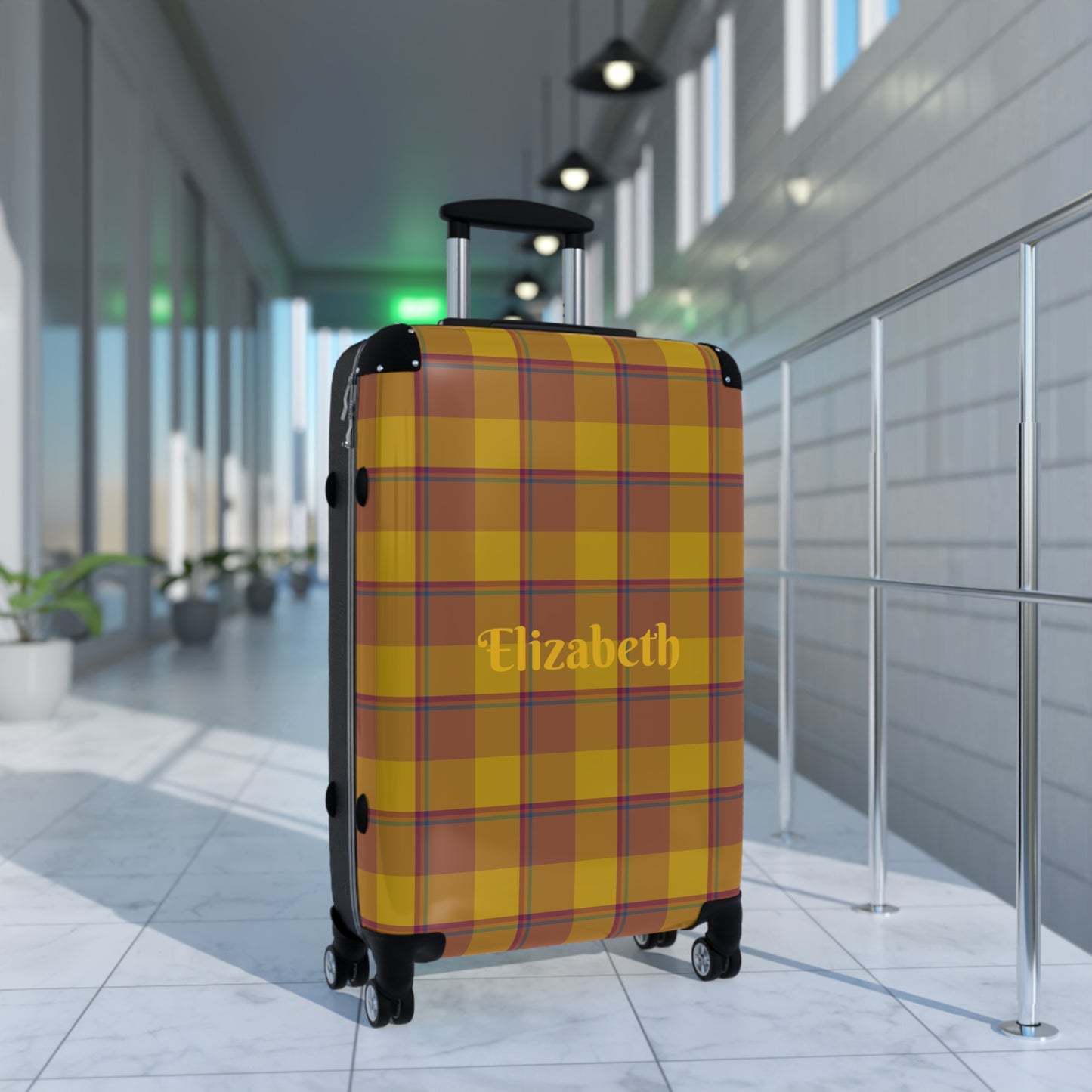 Personalized Checked Luggage, Custom Travel Bag, Durable Suitcase, Travel Essentials, Gift for Travelers, Vacation Gear - Celtic Scents