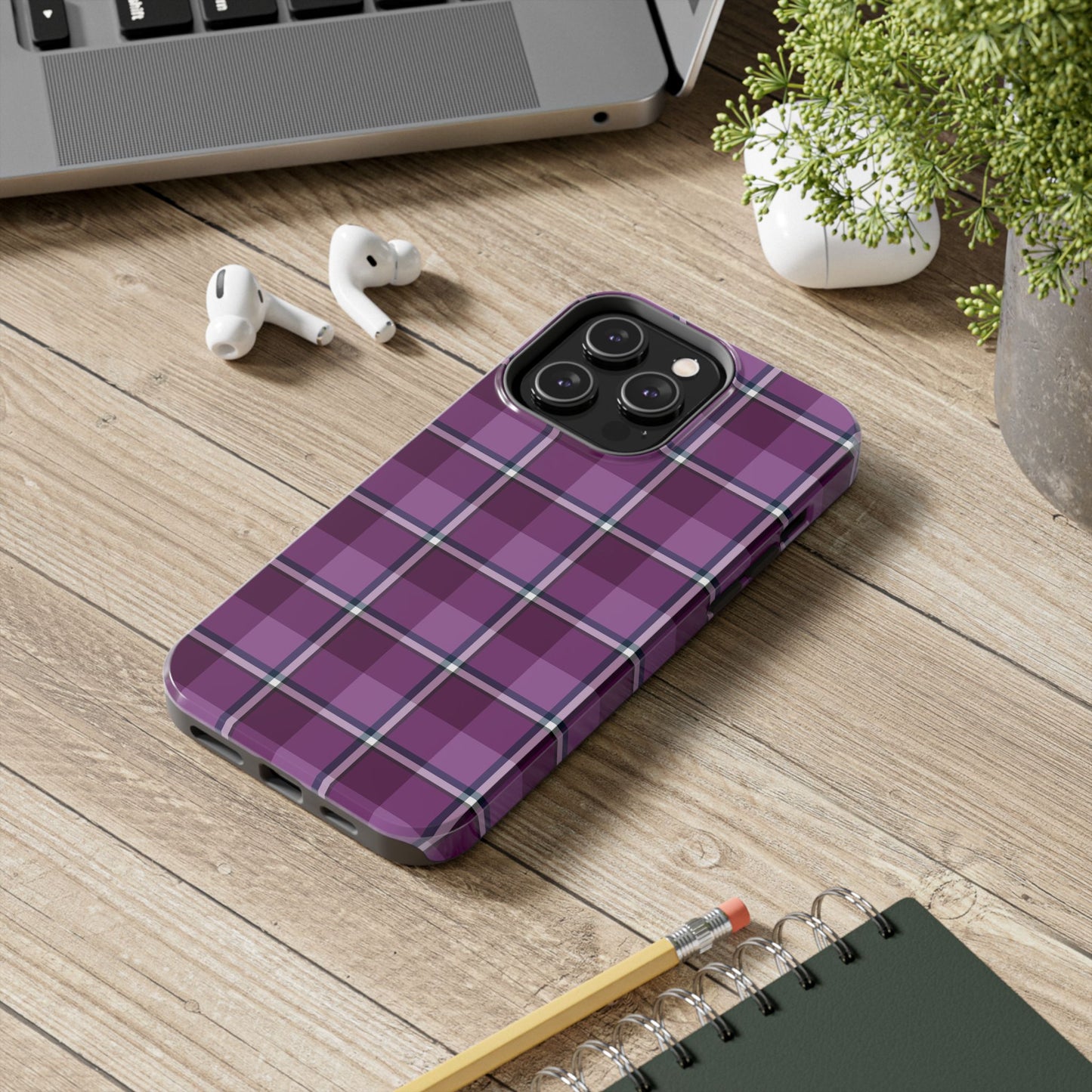 Plaid Tough Phone Case, Stylish Cell Phone Cover for All Occasions, Perfect Gift for Tech Lovers - Celtic Scents