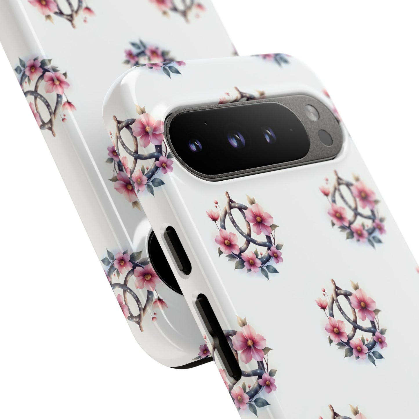 Floral Phone Case, Tough Phone Cover, Cute Protection for Mobile, Gift for Her, Celtic Knot Floral Pattern Case