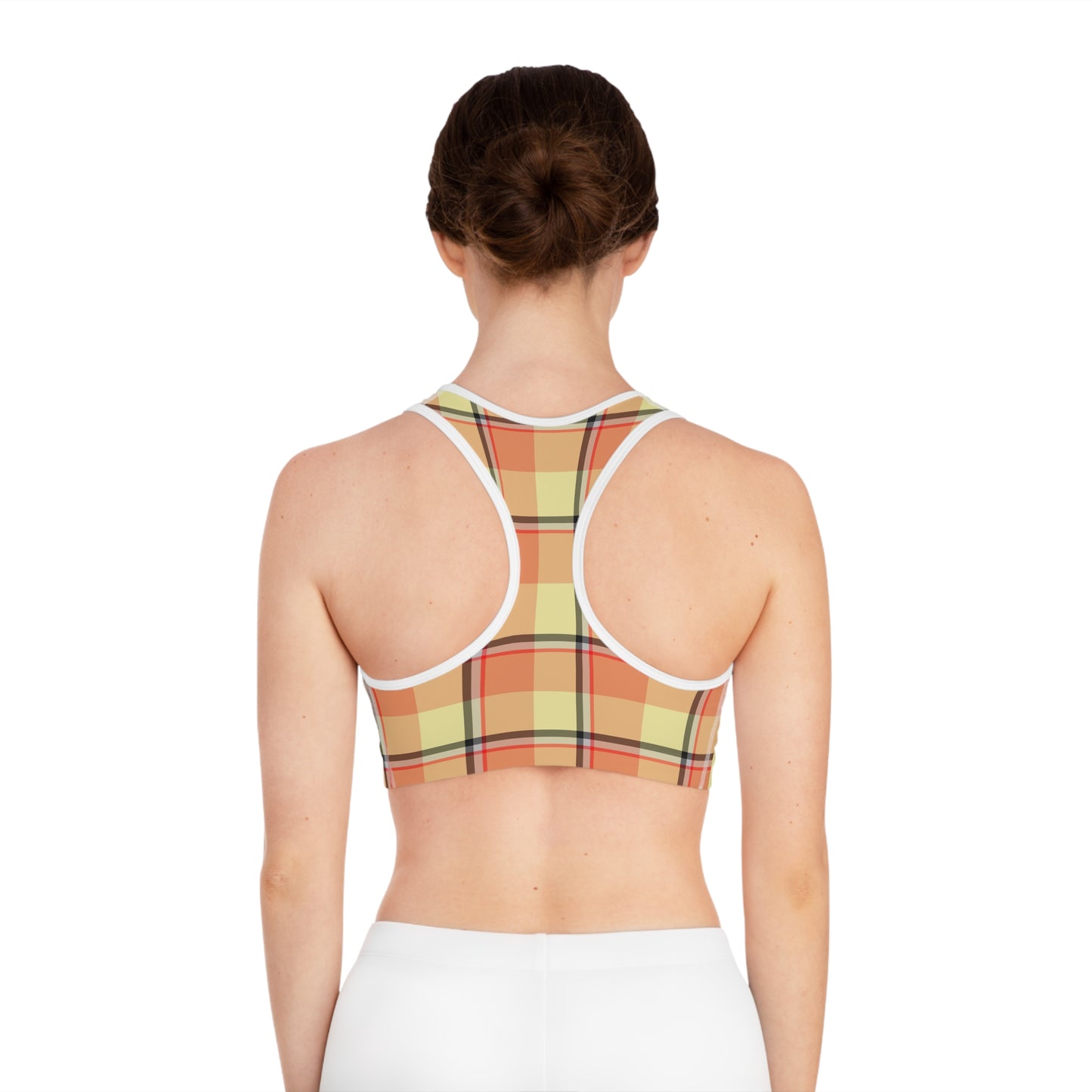 Plaid Sports Bra, Stylish Activewear for Fitness, Gym, Yoga, Running, Summer Workouts - Celtic Scents