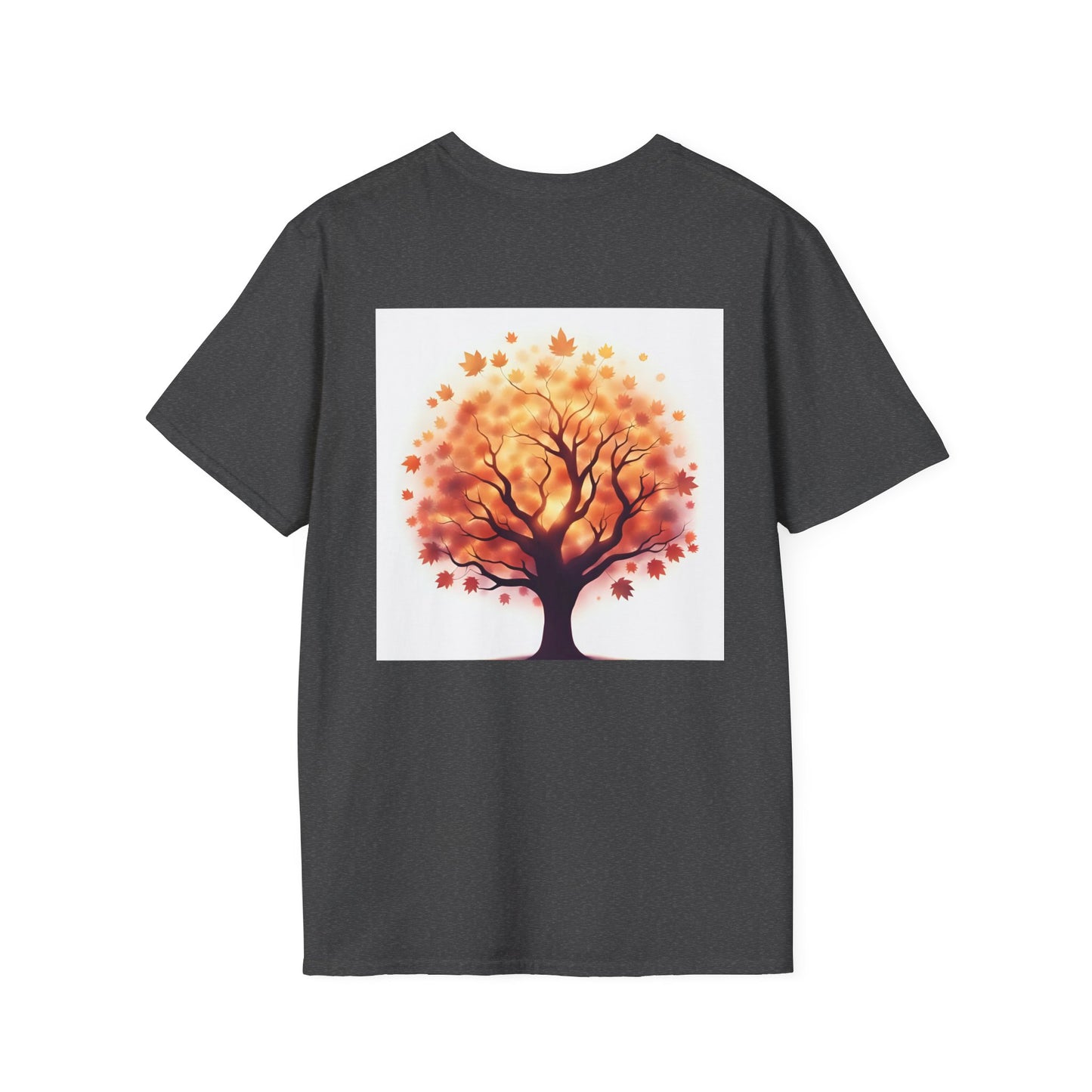 Autumn Tree Graphic T-Shirt, Fall Tee for Nature Lovers, Unisex Softstyle T-Shirt, Gift for Thanksgiving, Cozy Casual Wear - Celtic Scents