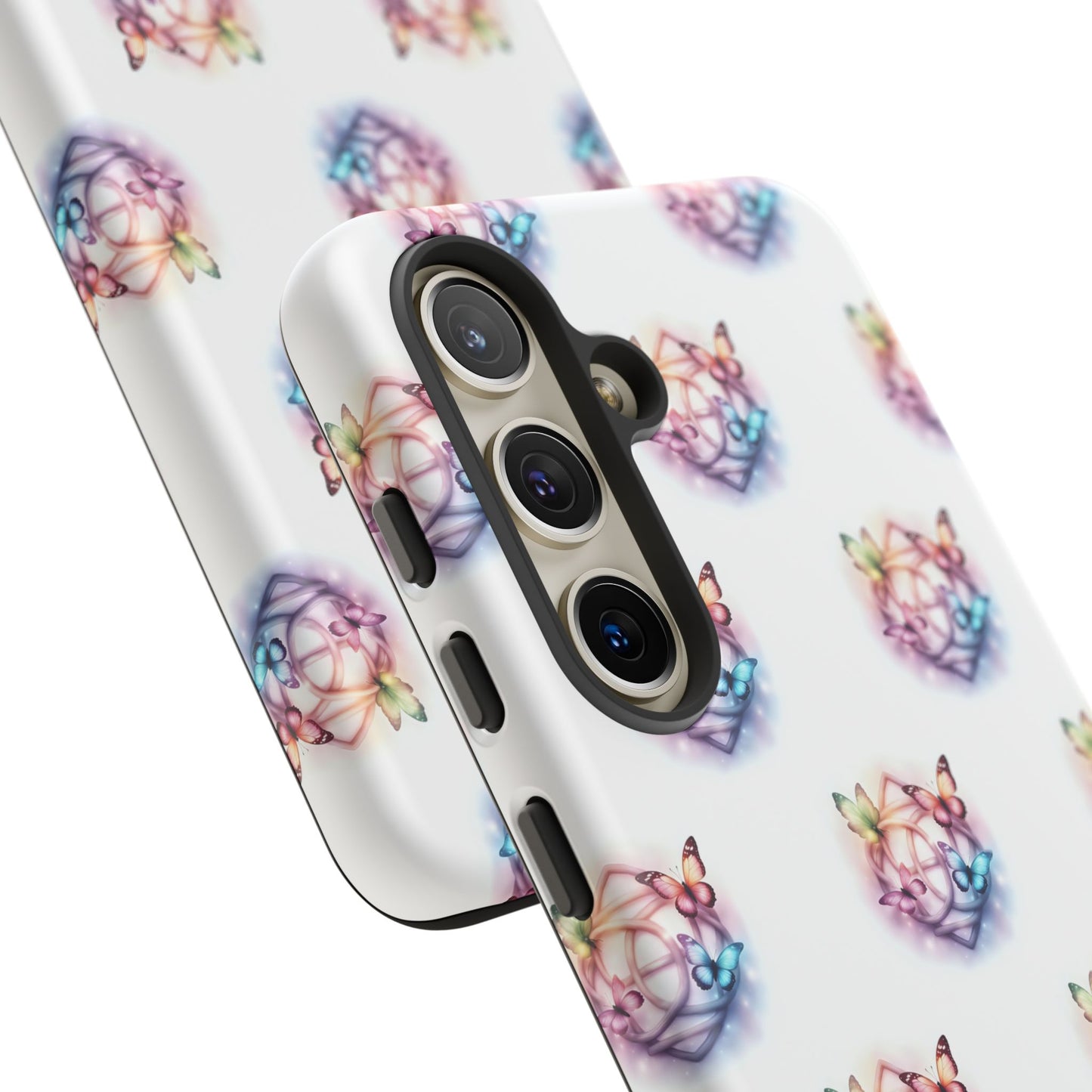 Colorful Butterflies Phone Case, Tough Cases, Cute Butterfly Lover Gift, Trendy Phone Cover, Nature Print Case