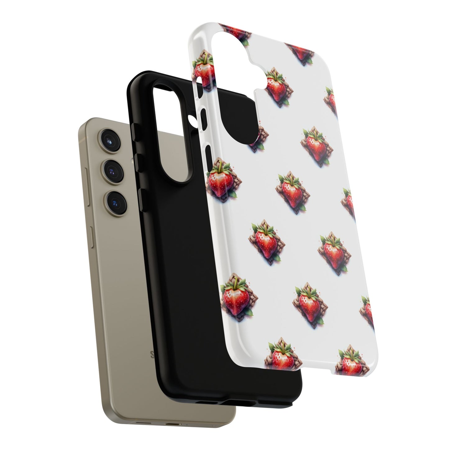 Strawberry Celtic Knot Phone Case, Cute Phone Cover, Gift for Her, Custom Smartphone Case, Funky Accessories, Valentine's Day Gift