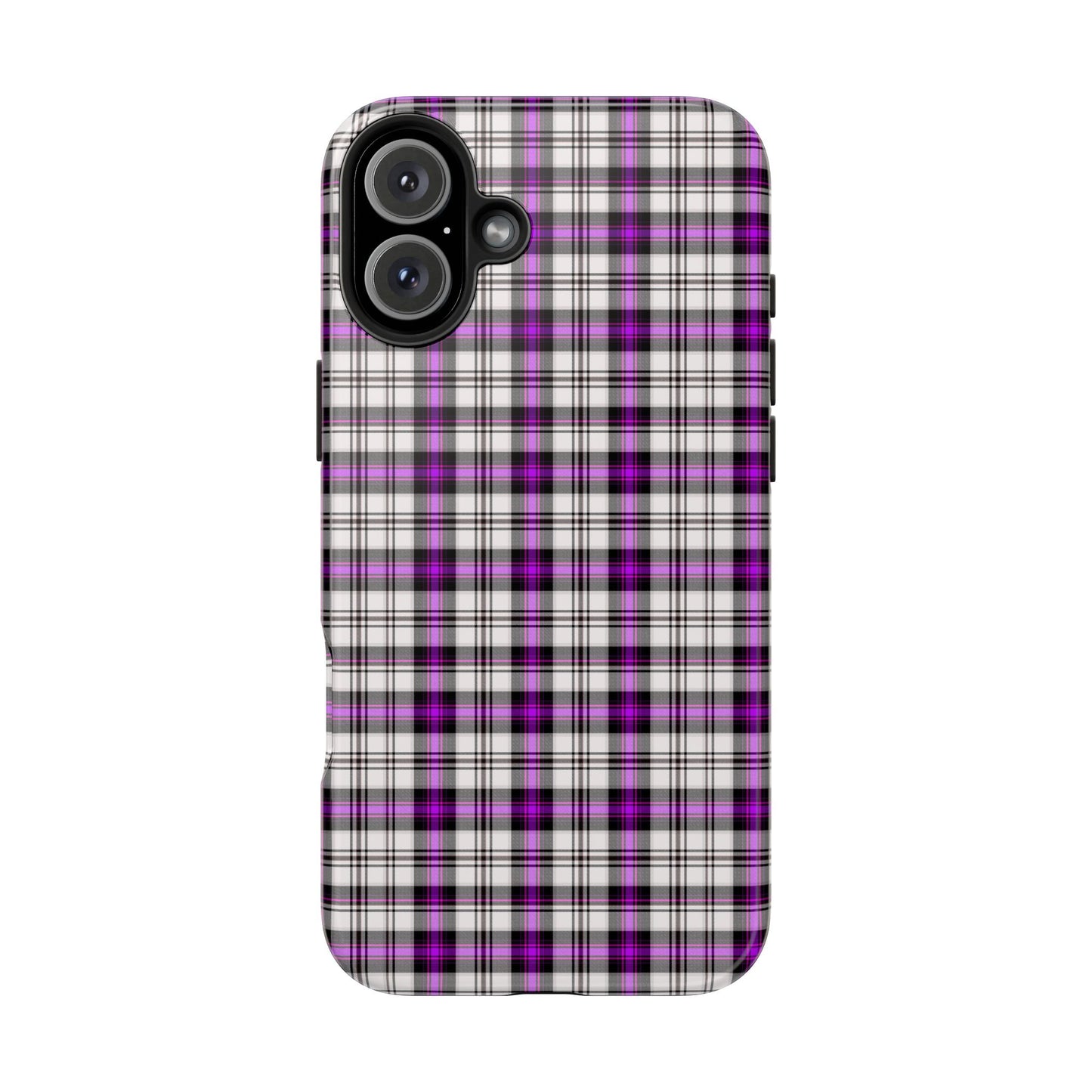 Stylish Tough Phone Case, Purple Plaid Protective Cover, Cute Gift for Teens, Cell Phone Accessory, Trendy Tech - Celtic Scents