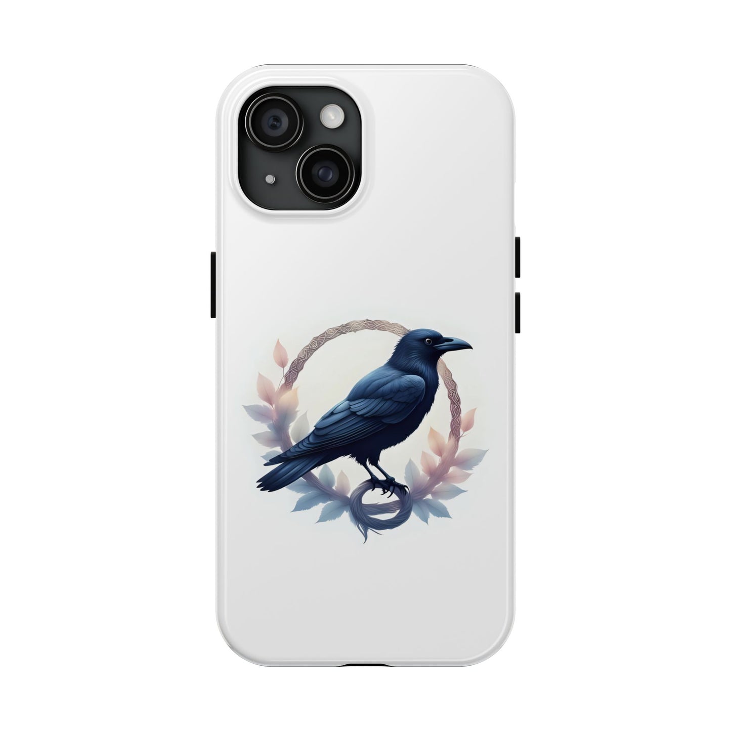 Raven Design Phone Case | Tough Protector Case, Gift for Bird Lovers, Unique Cell Phone Cover, Gothic or Nature Inspired - Celtic Scents