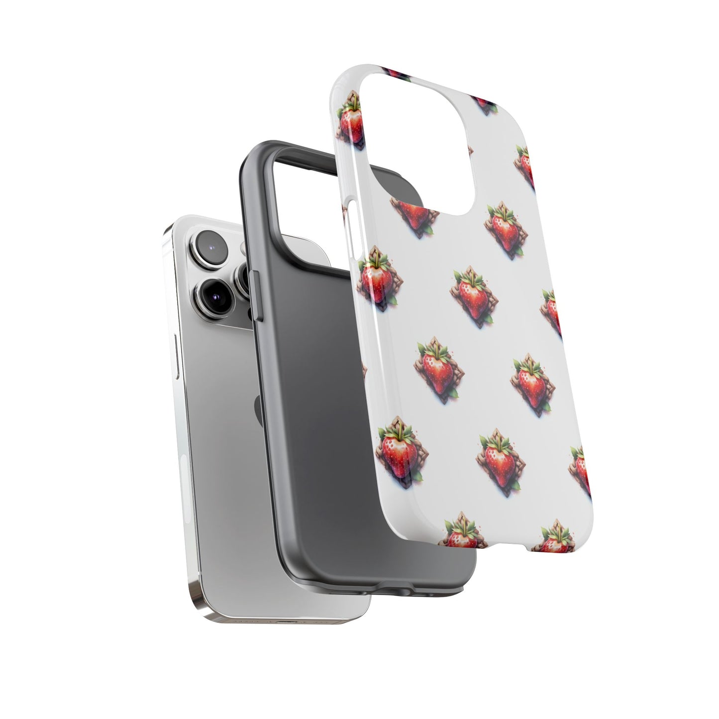 Strawberry Celtic Knot Phone Case, Cute Phone Cover, Gift for Her, Custom Smartphone Case, Funky Accessories, Valentine's Day Gift