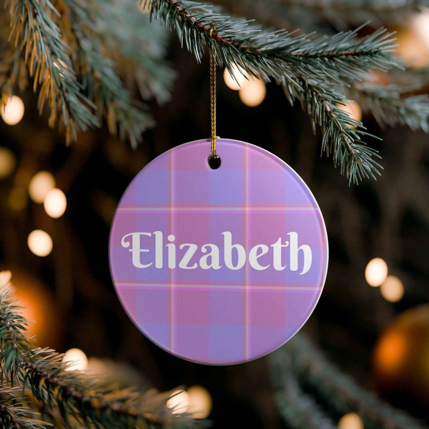 Personalized Ceramic Ornament, Custom Name Decoration, Holiday Gift, Unique Home Decor, Seasonal Ornament, Keepsake for Celebrations