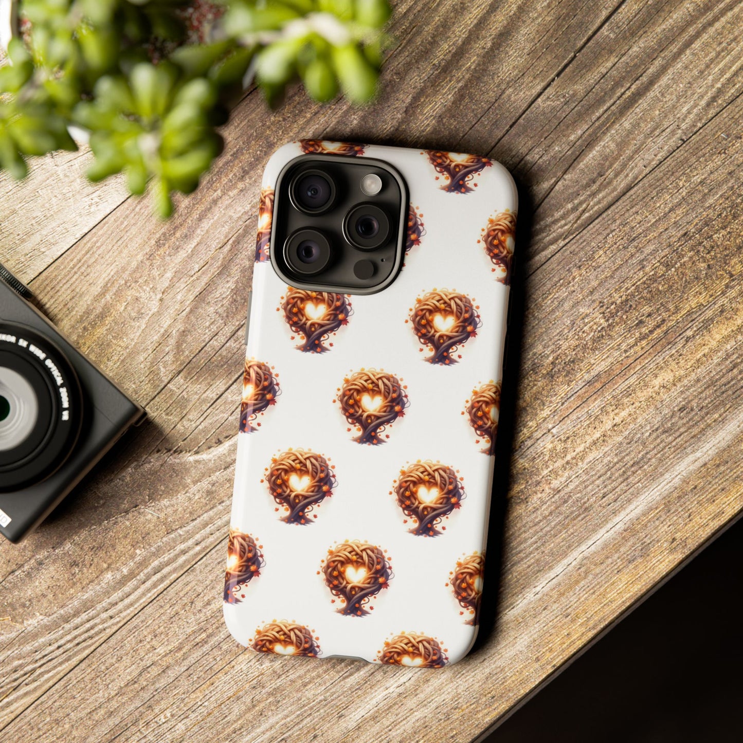Stylish Phone Case, Tough Cases with Unique Design, Durable Smartphone Cover, Gift for Tech Lovers, Trendy Phone Accessory, Autumn Design