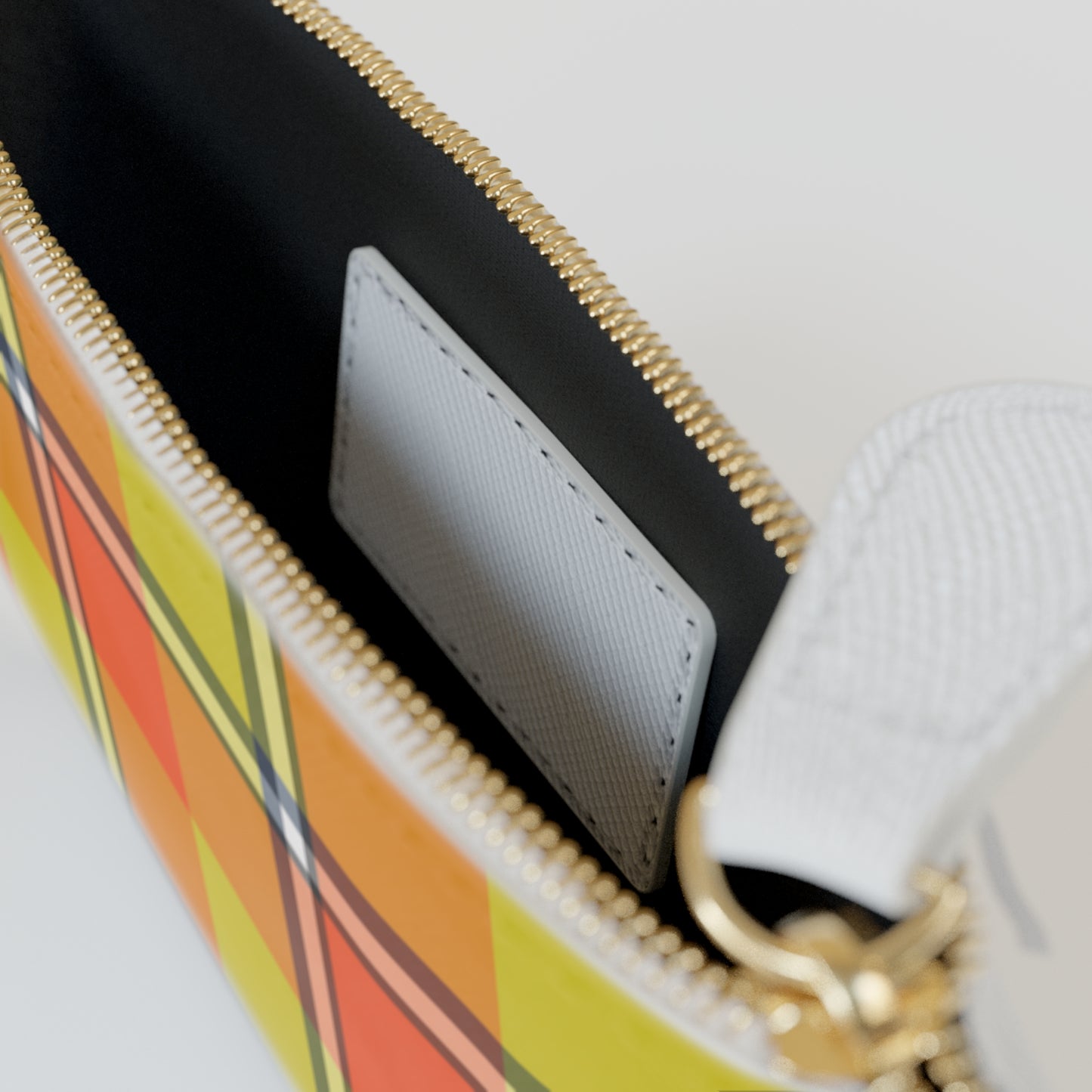 Personalized Plaid Mini Clutch Bag, Fall Fashion Accessory, Custom Pouch, Gift for Her, Stylish Wallet, Everyday Use - Celtic Scents