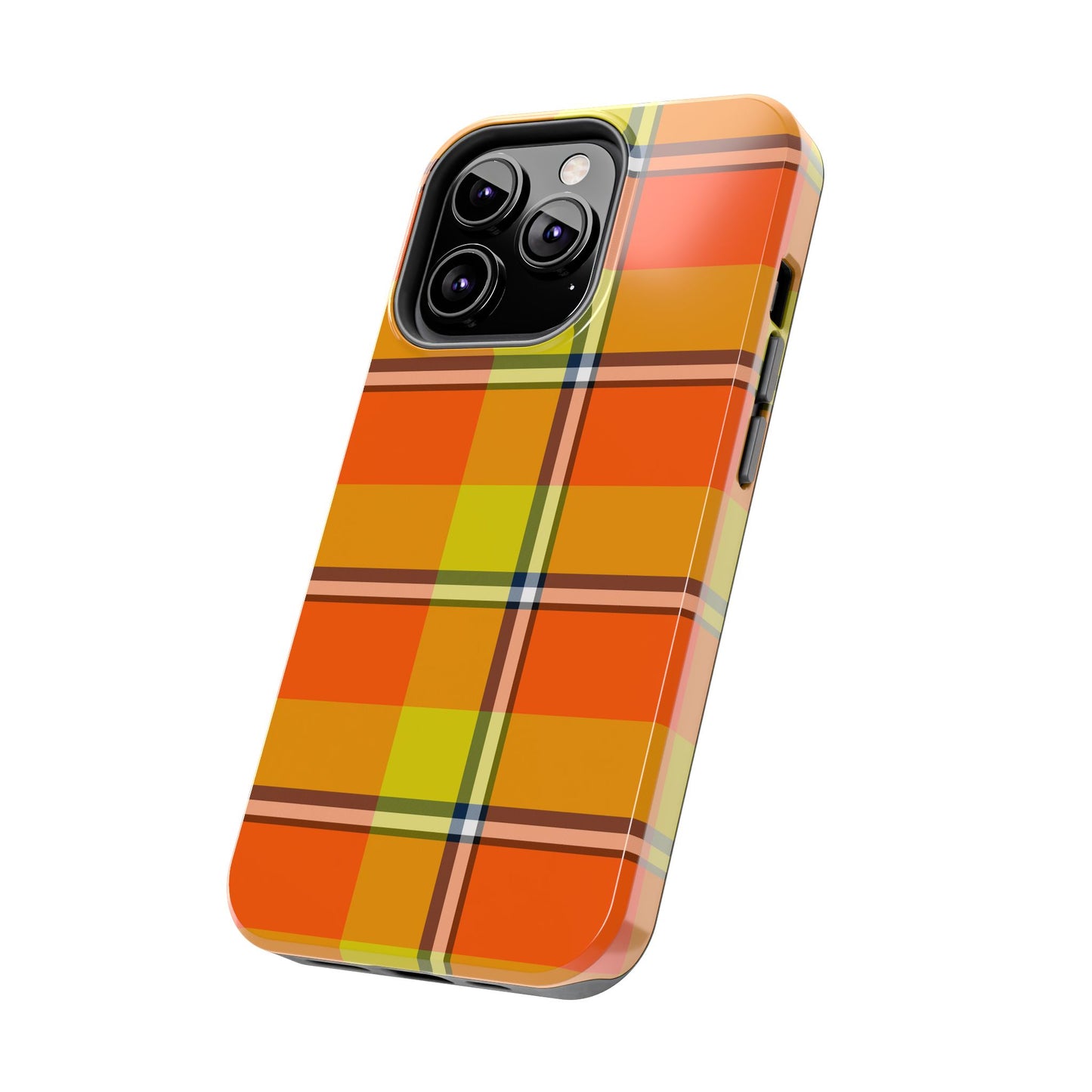 Vibrant Autumn Plaid Phone Case | Tough Phone Protector, Colorful Tech Accessory, Stylish Gift for Him/Her, Fun Birthday Present, Trendy - Celtic Scents