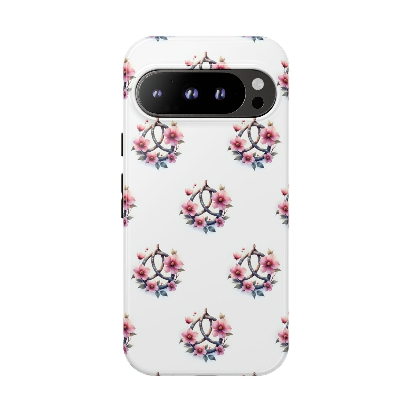 Floral Phone Case, Tough Phone Cover, Cute Protection for Mobile, Gift for Her, Celtic Knot Floral Pattern Case