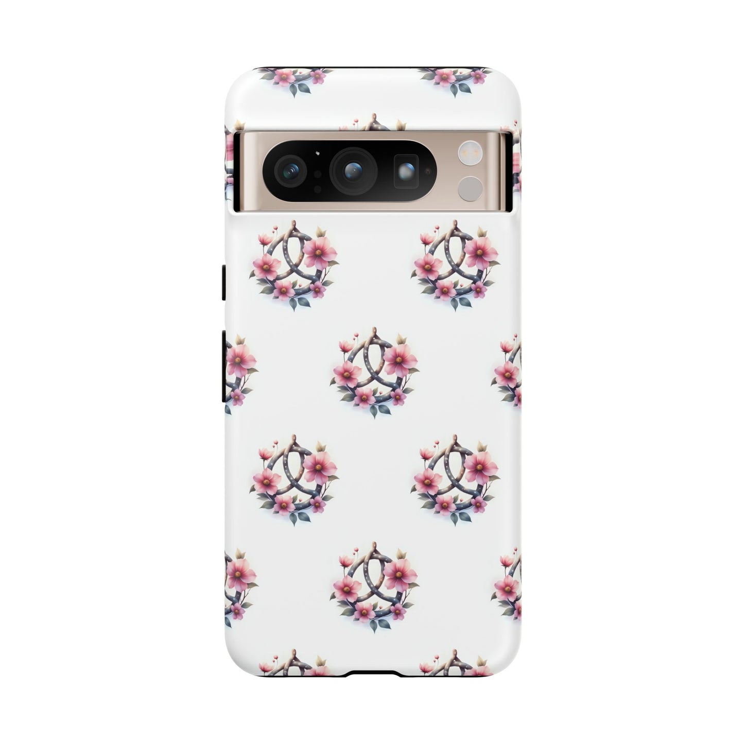 Floral Phone Case, Tough Phone Cover, Cute Protection for Mobile, Gift for Her, Celtic Knot Floral Pattern Case