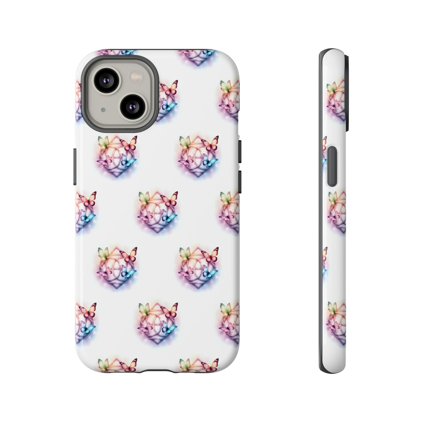 Colorful Butterflies Phone Case, Tough Cases, Cute Butterfly Lover Gift, Trendy Phone Cover, Nature Print Case - Celtic Scents