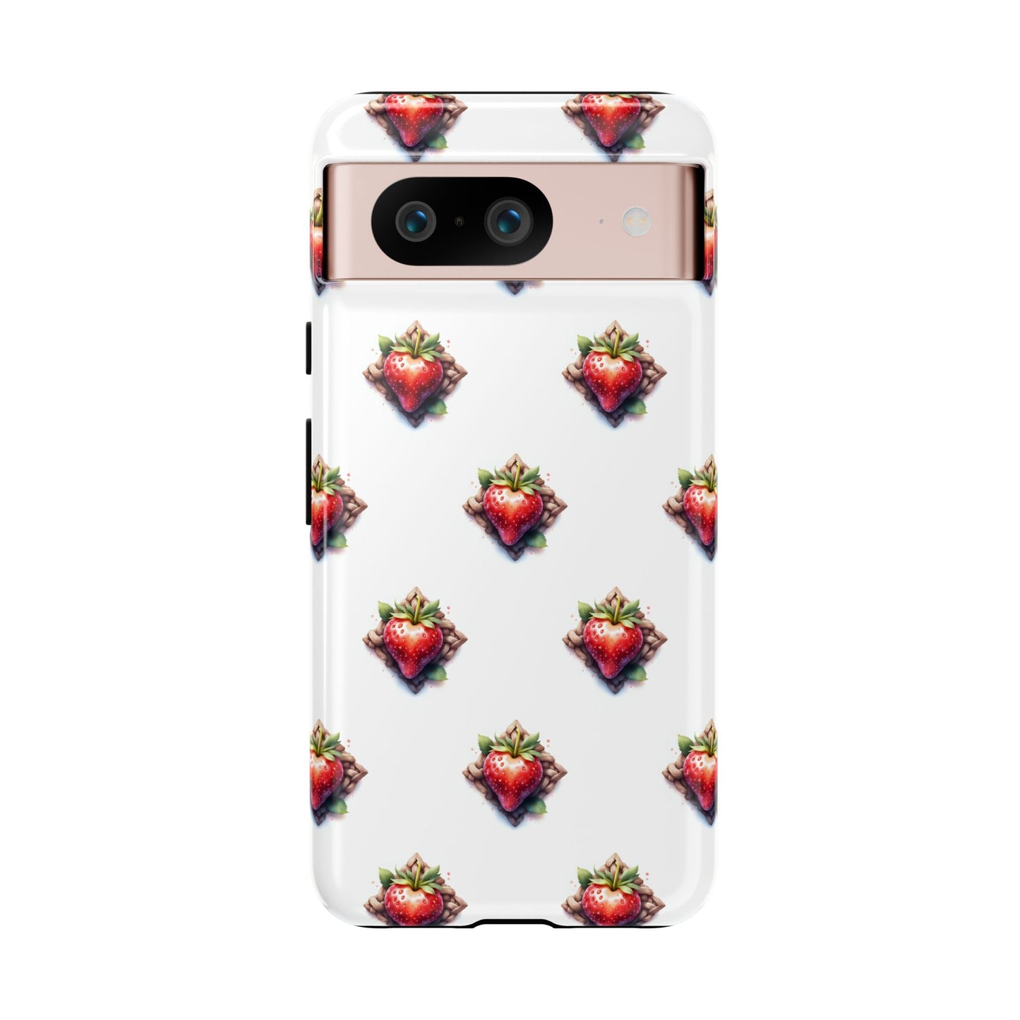 Strawberry Celtic Knot Phone Case, Cute Phone Cover, Gift for Her, Custom Smartphone Case, Funky Accessories, Valentine's Day Gift