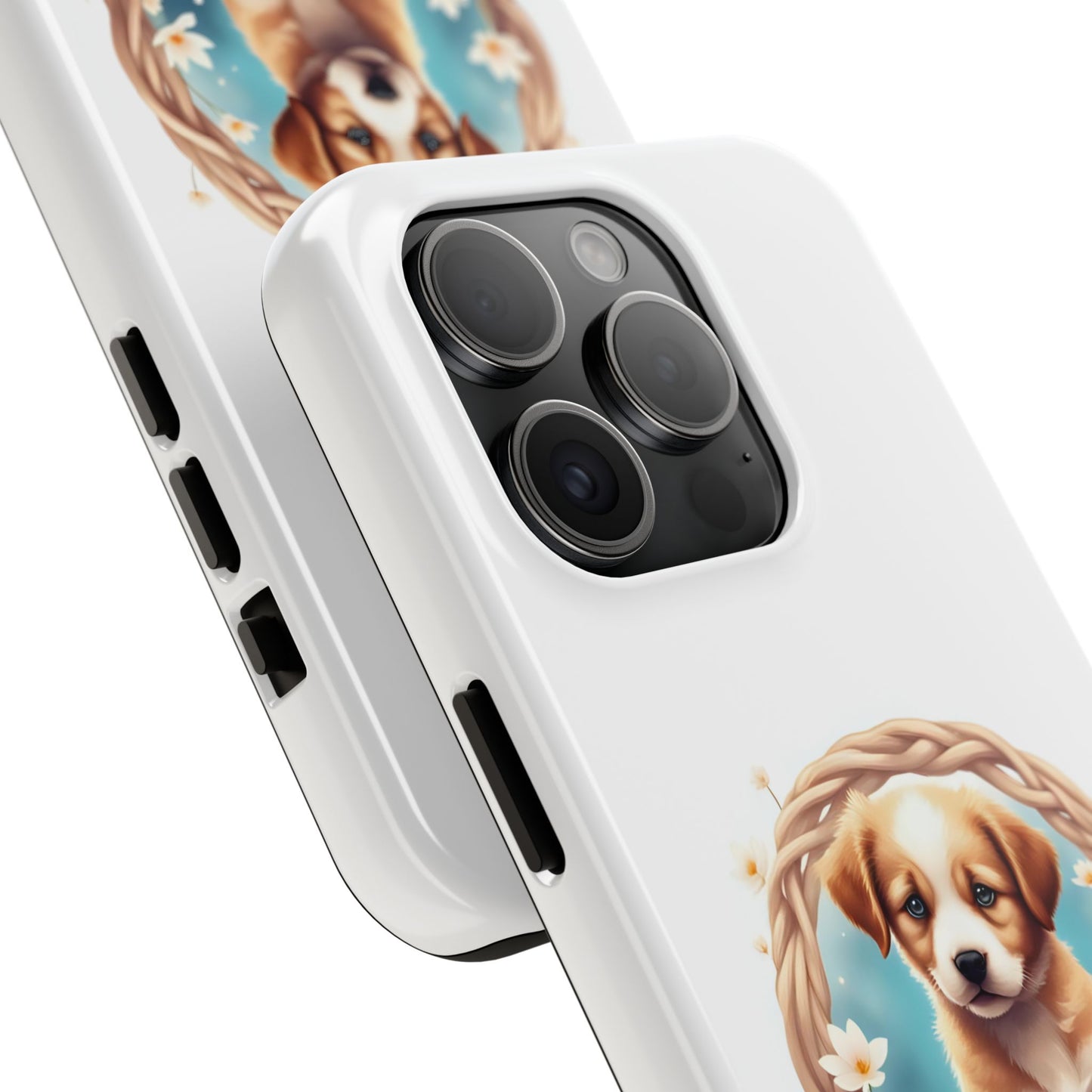 Cute Puppy Phone Case, Tough Case for Dog Lovers, Pet Gift, Protector Case for iPhone, Custom Phone Cover - Celtic Scents