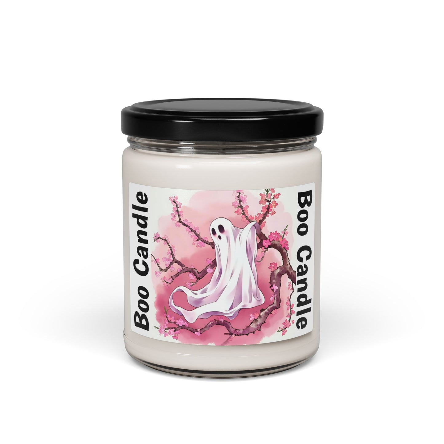 Boo Candle - Scented Soy Candle for Halloween, Ghost-Themed Decor, Cozy Atmosphere, Gift for Spooky Season, Home Fragrance - Celtic Scents