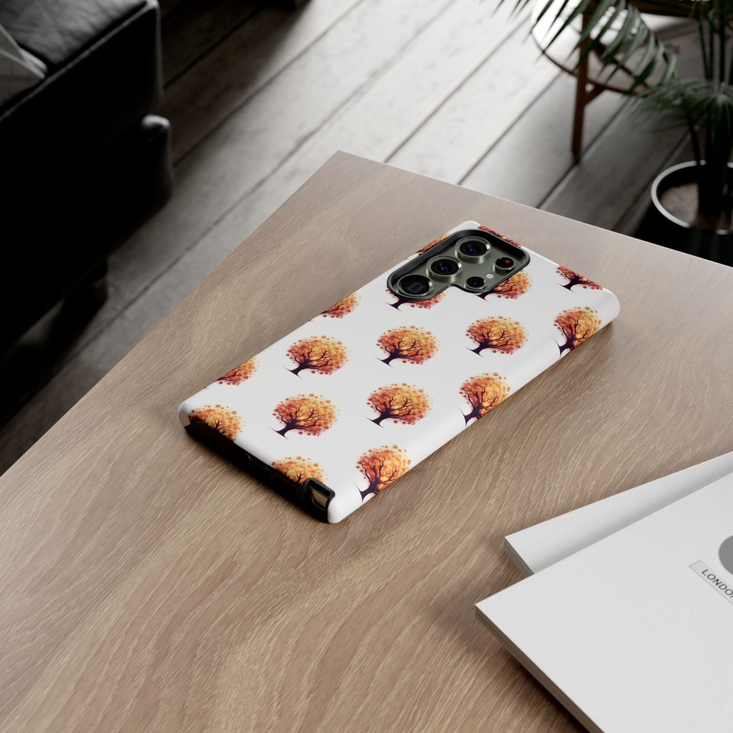 Autumn Tree Phone Case, Fall Phone Cover, Nature Inspired Case, Gift for Outdoorsy Friends, Seasonal Accessories, Eco-Friendly Phone Case