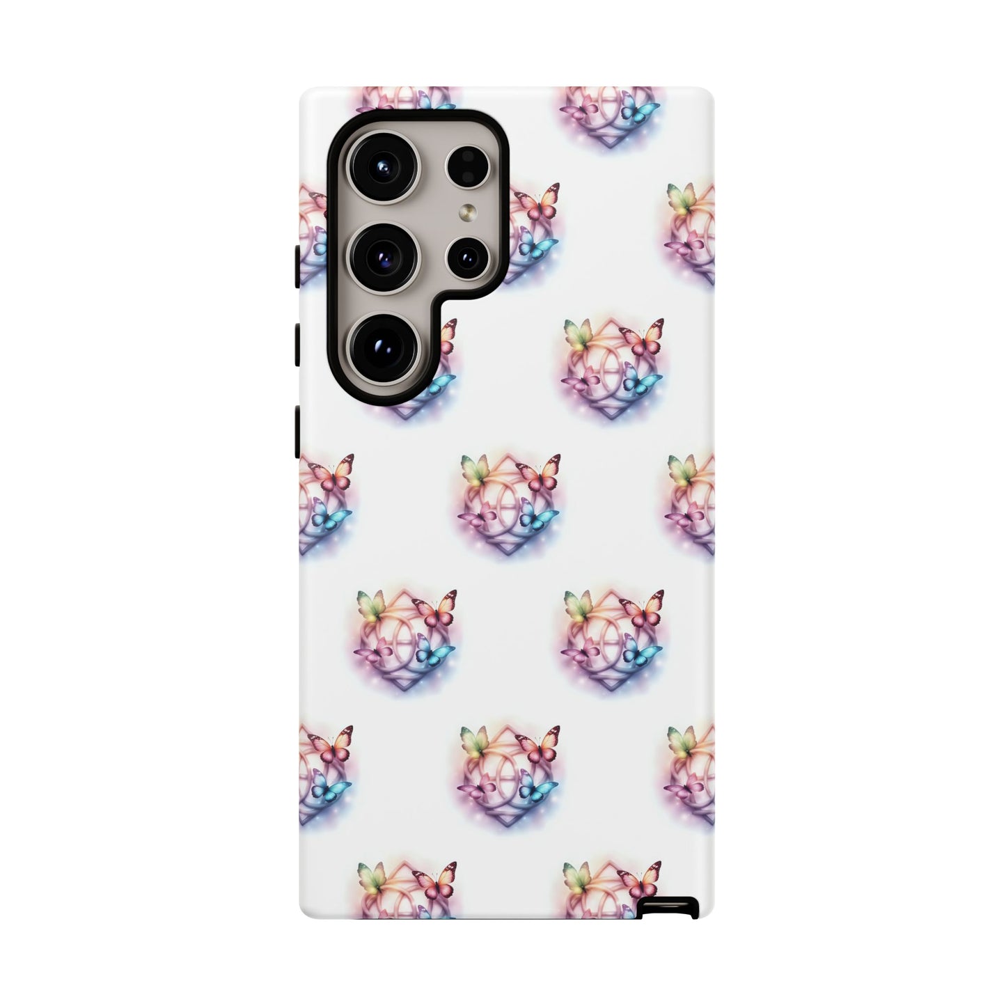 Colorful Butterflies Phone Case, Tough Cases, Cute Butterfly Lover Gift, Trendy Phone Cover, Nature Print Case