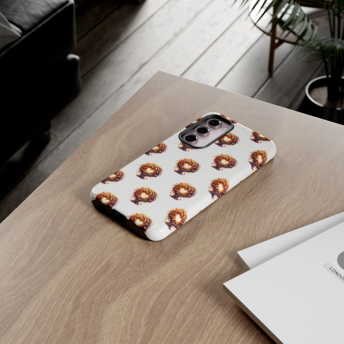 Stylish Phone Case, Tough Cases with Unique Design, Durable Smartphone Cover, Gift for Tech Lovers, Trendy Phone Accessory, Autumn Design