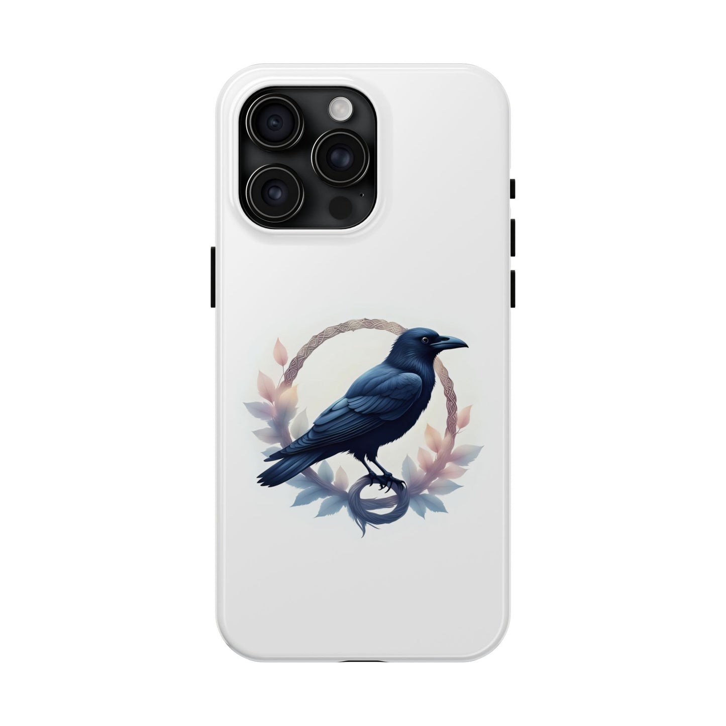 Raven Design Phone Case | Tough Protector Case, Gift for Bird Lovers, Unique Cell Phone Cover, Gothic or Nature Inspired - Celtic Scents