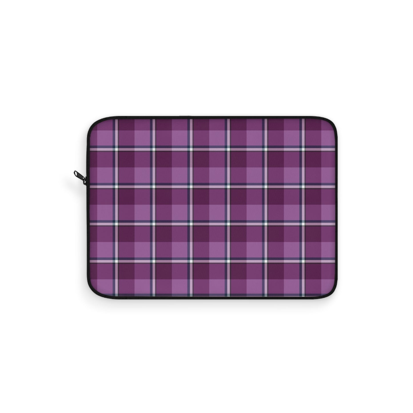 Plaid Laptop Sleeve, Purple Checkered Case for School, Work, Travel, Stylish Computer Cover, Gift for Students, Tech Accessories - Celtic Scents