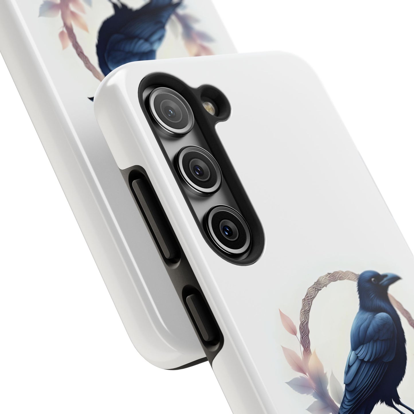 Raven Design Phone Case | Tough Protector Case, Gift for Bird Lovers, Unique Cell Phone Cover, Gothic or Nature Inspired