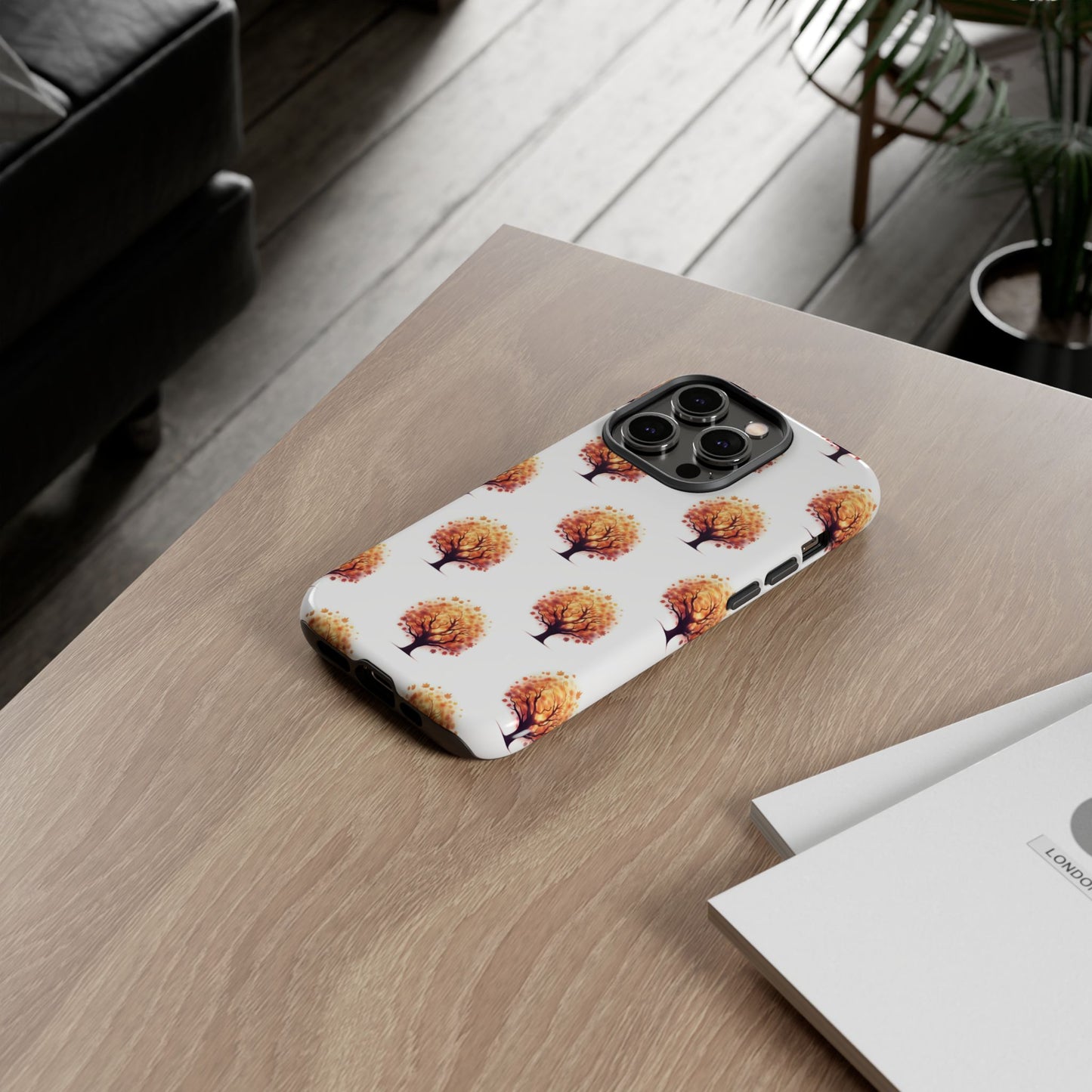 Autumn Tree Phone Case, Fall Phone Cover, Nature Inspired Case, Gift for Outdoorsy Friends, Seasonal Accessories, Eco-Friendly Phone Case