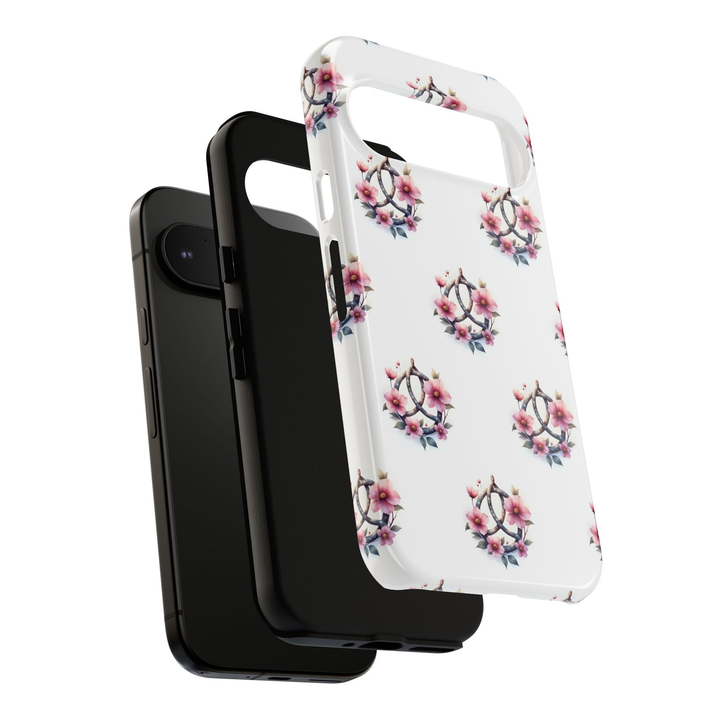 Floral Phone Case, Tough Phone Cover, Cute Protection for Mobile, Gift for Her, Celtic Knot Floral Pattern Case