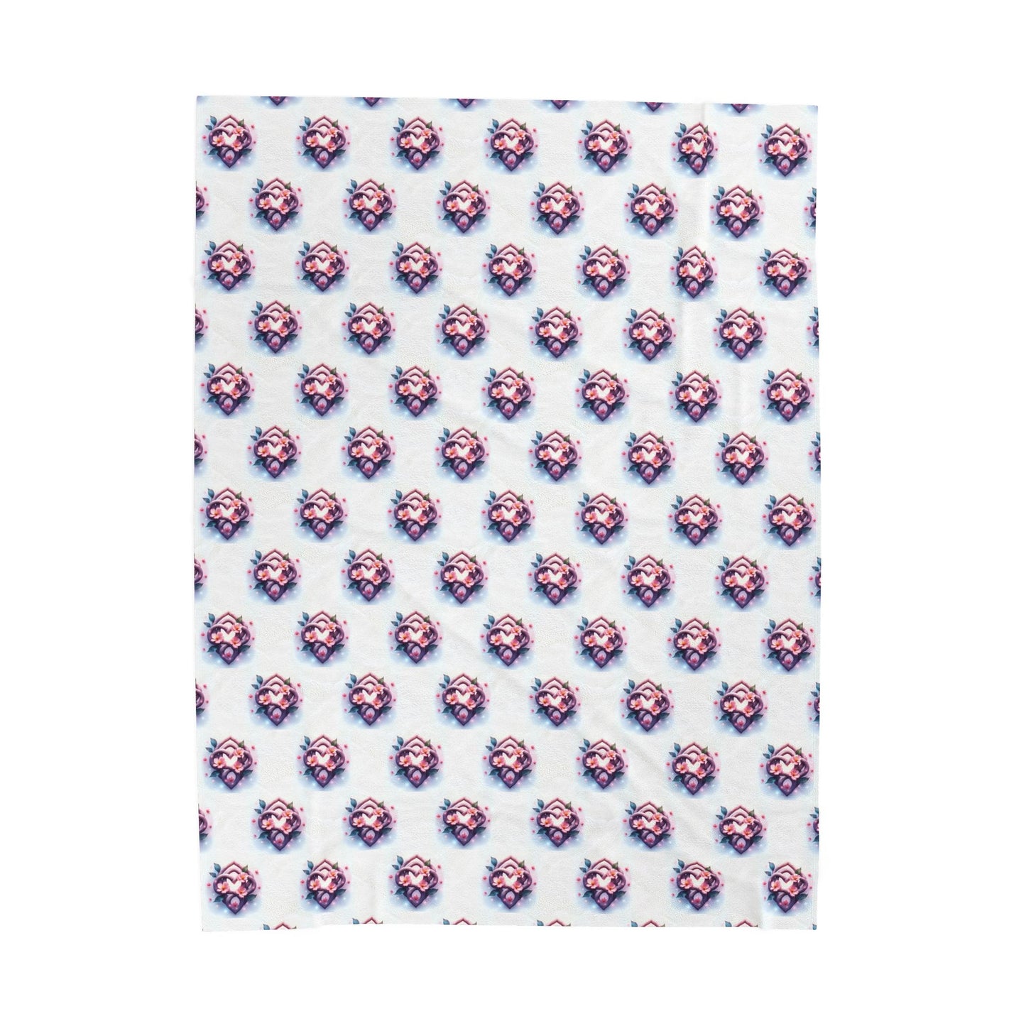 Cozy Celtic Knot Floral Velveteen Blanket | Soft Plush Throw for Home Decor, Gift for Her, Nursery Essential, Wedding Present, Cozy Nights - Celtic Scents