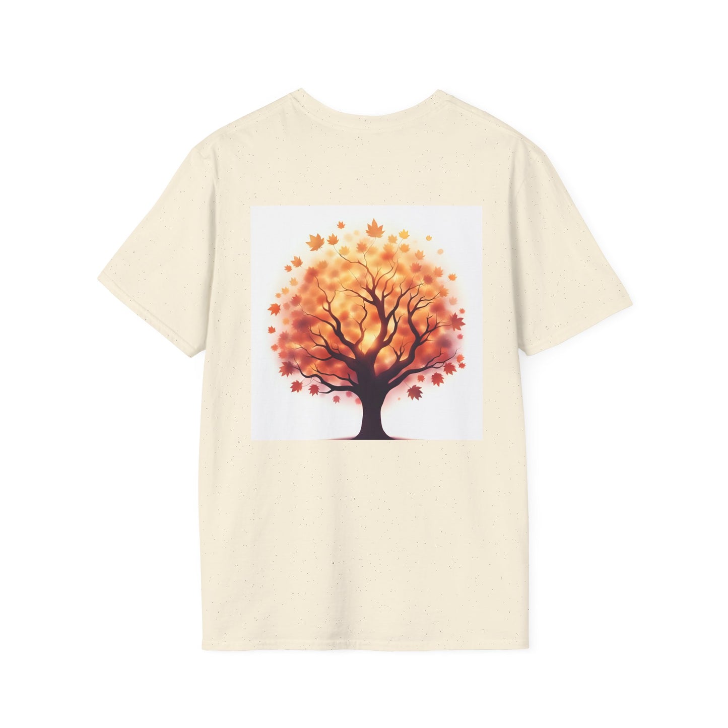 Autumn Tree Graphic T-Shirt, Fall Tee for Nature Lovers, Unisex Softstyle T-Shirt, Gift for Thanksgiving, Cozy Casual Wear - Celtic Scents