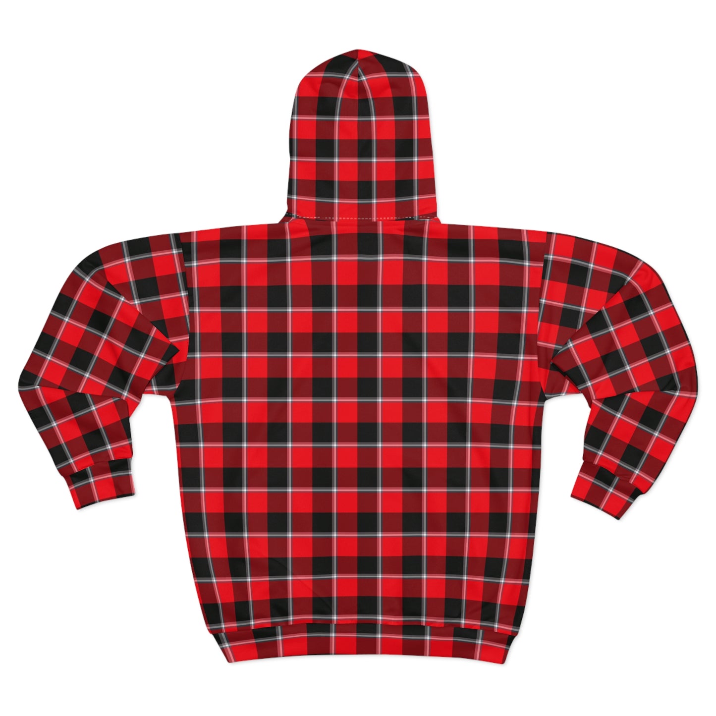 Cozy Plaid Unisex Zip Hoodie, Comfortable Casual Wear, Perfect for Fall, Great Gift for Him/Her, Ideal for Outdoor Adventures - Celtic Scents