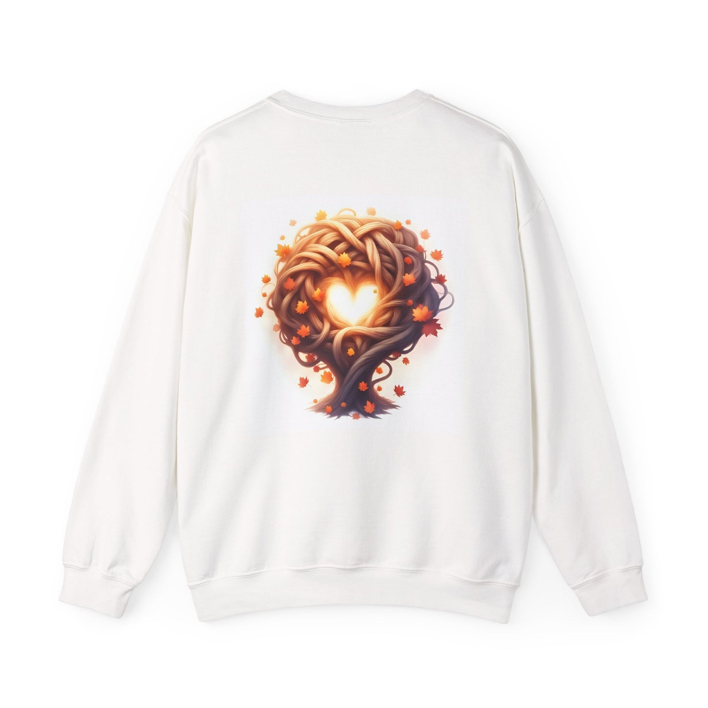 Heart Tree Crewneck Sweatshirt, Cozy Love Sweatshirt, Unisex Gift for Loved Ones, Fall Fashion, Nature-Inspired Apparel - Celtic Scents