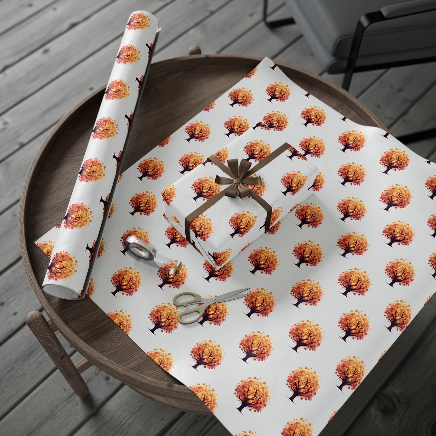 Autumn-Themed Wrapping Papers, Fall Gift Wrapping, Seasonal Gift Wrap, Holiday Wrapping Sheets, Leaf Pattern Paper, Fall Birthday Decor - Celtic Scents