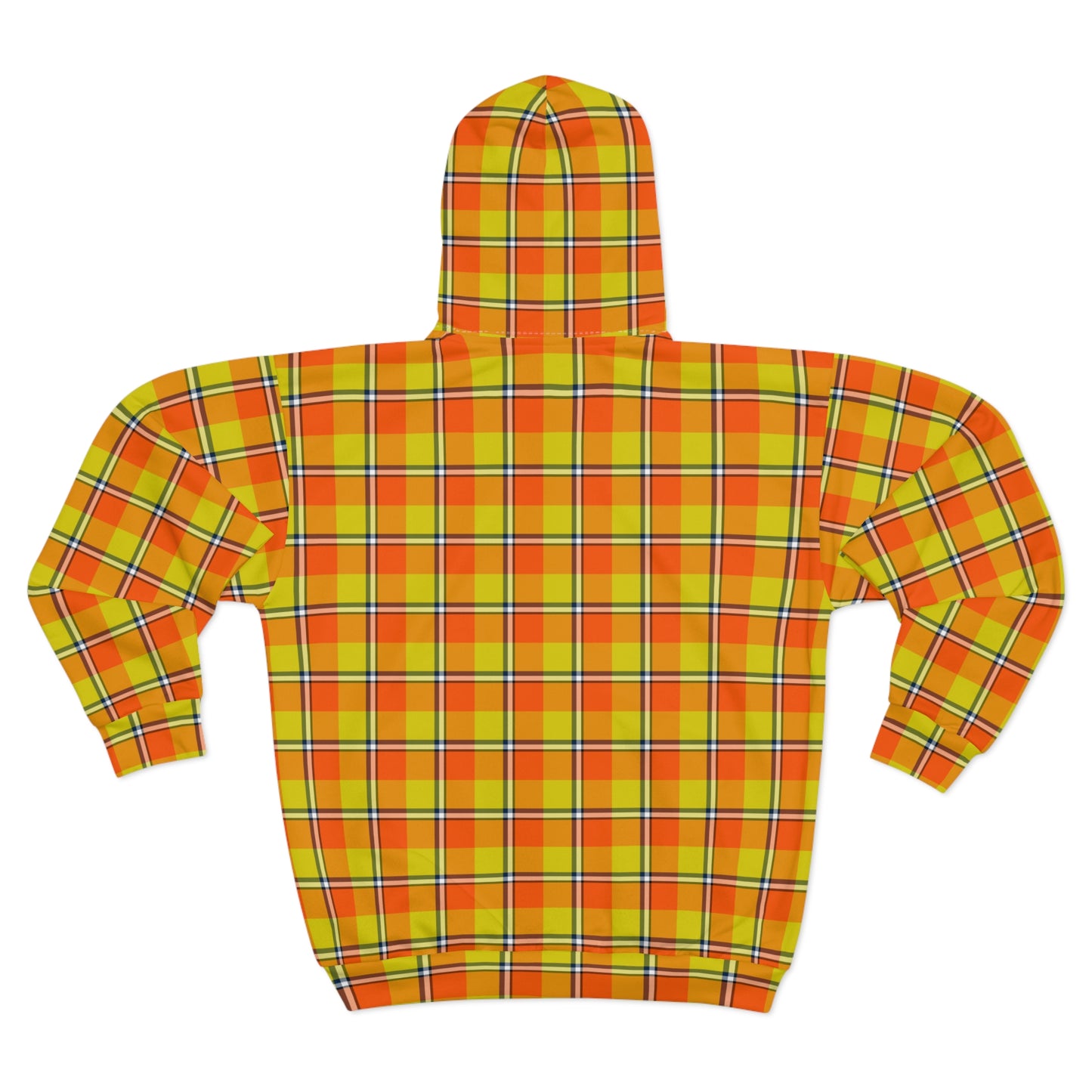 Vibrant Plaid Unisex Zip Hoodie, Cozy Layering Piece, Perfect for Fall Outings, Great Gift for Teens and Adults - Celtic Scents