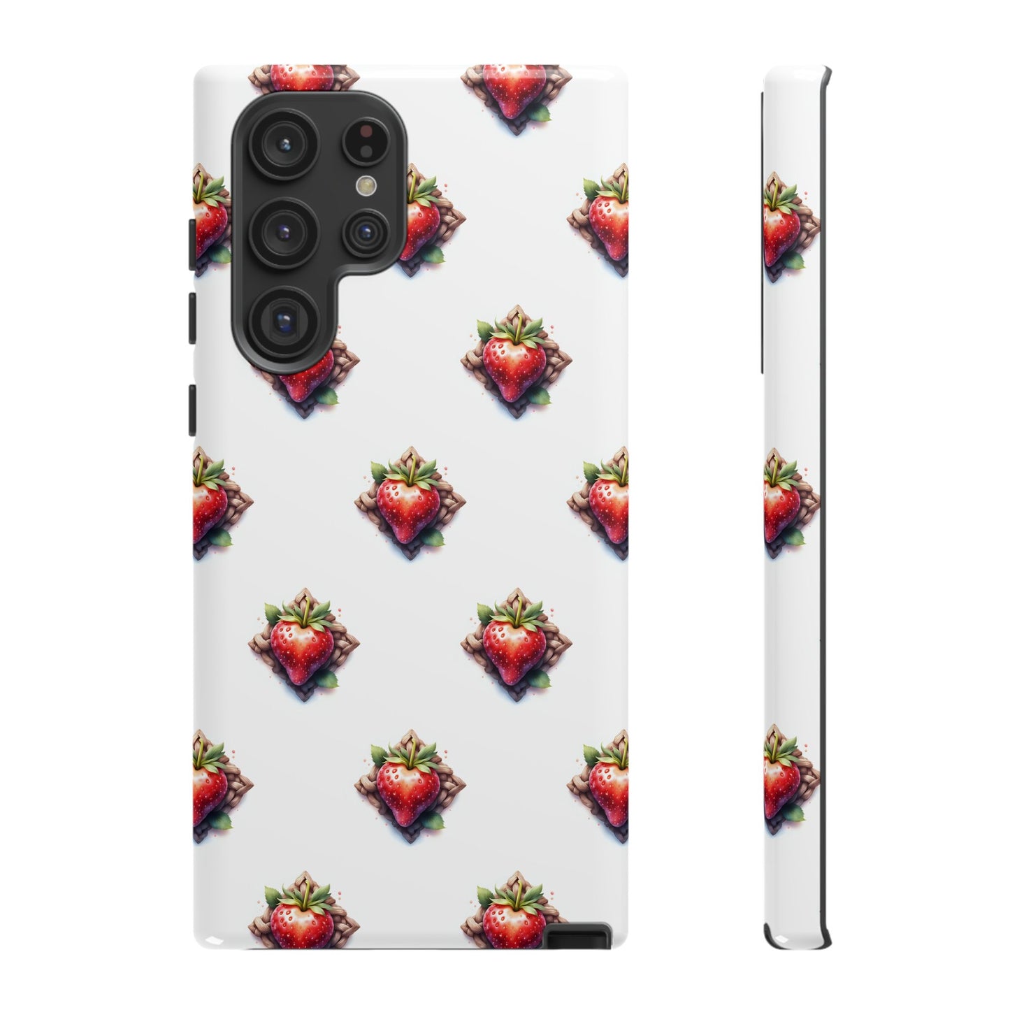 Strawberry Celtic Knot Phone Case, Cute Phone Cover, Gift for Her, Custom Smartphone Case, Funky Accessories, Valentine's Day Gift - Celtic Scents