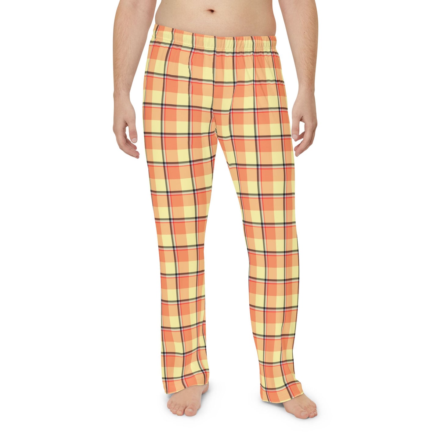 Vibrant Plaid Men's Pajama Pants, Cozy Loungewear, Fun Sleepwear, Bright Patterns, Casual Relaxation Pants, Gift for Him - Celtic Scents