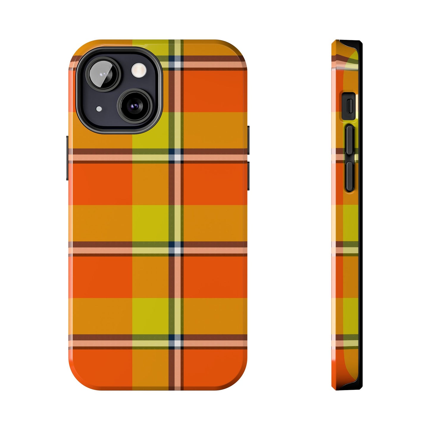 Vibrant Autumn Plaid Phone Case | Tough Phone Protector, Colorful Tech Accessory, Stylish Gift for Him/Her, Fun Birthday Present, Trendy - Celtic Scents