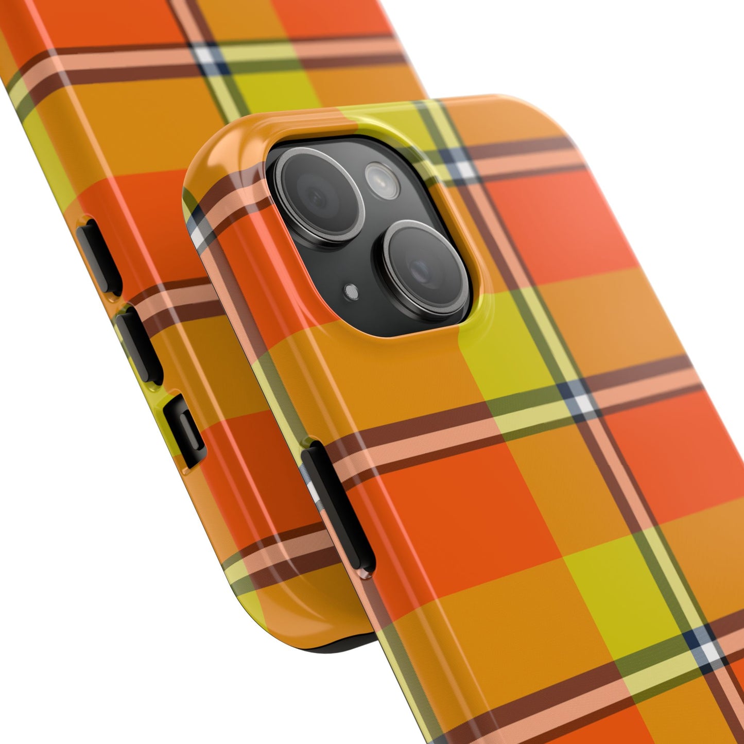 Vibrant Autumn Plaid Phone Case | Tough Phone Protector, Colorful Tech Accessory, Stylish Gift for Him/Her, Fun Birthday Present, Trendy - Celtic Scents