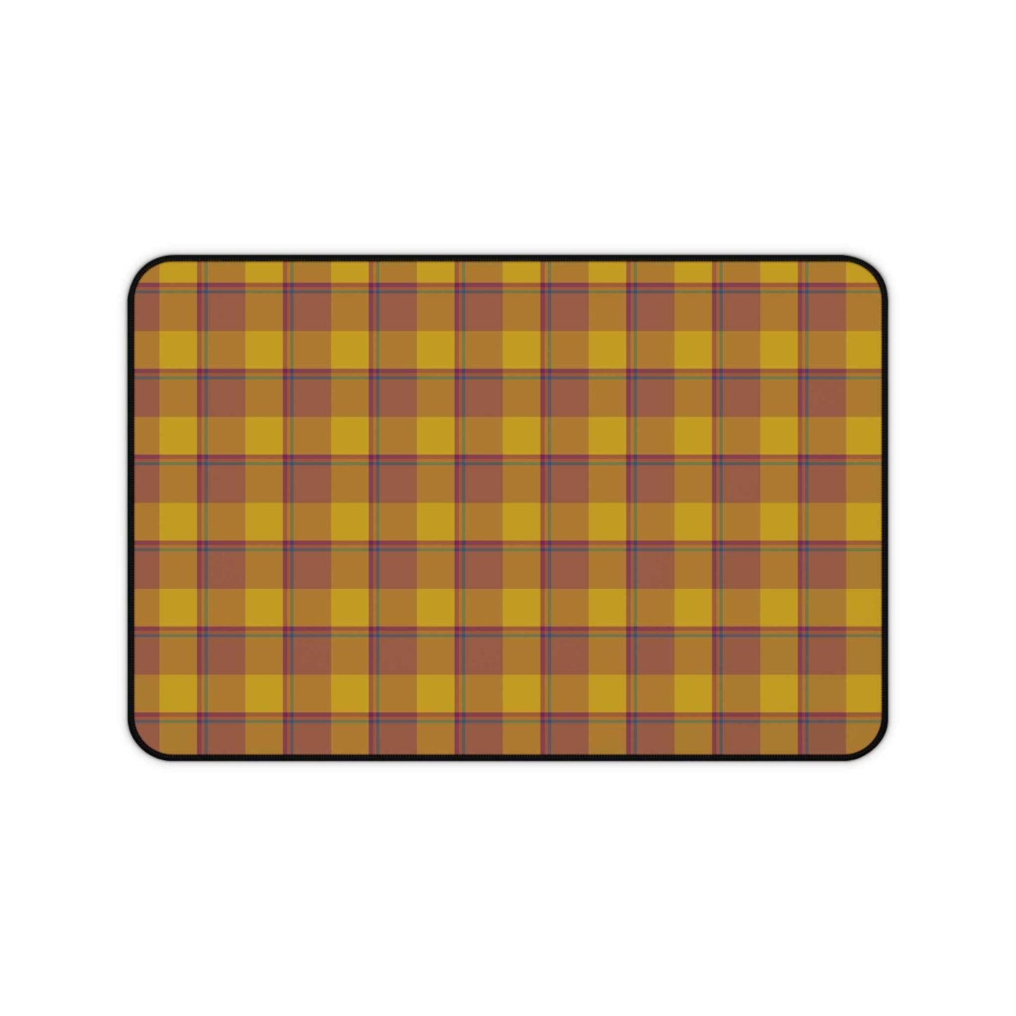 Cozy Plaid Desk Mat for Home Office, Office Decor, Computer Mouse Pad, Studio Essentials, Work from Home Gift