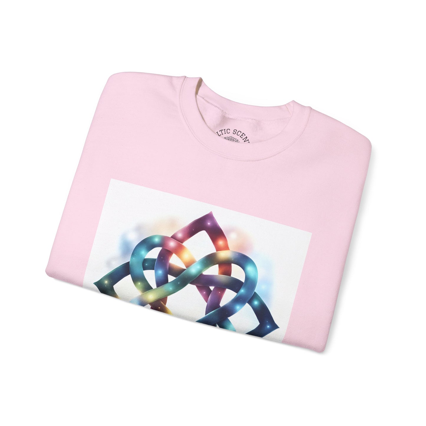 Colorful Infinity Knot Crewneck Sweatshirt | Cozy Unisex Sweatshirt for Every Occasion, Gift for Him, Her, Holidays, Casual Wear - Celtic Scents
