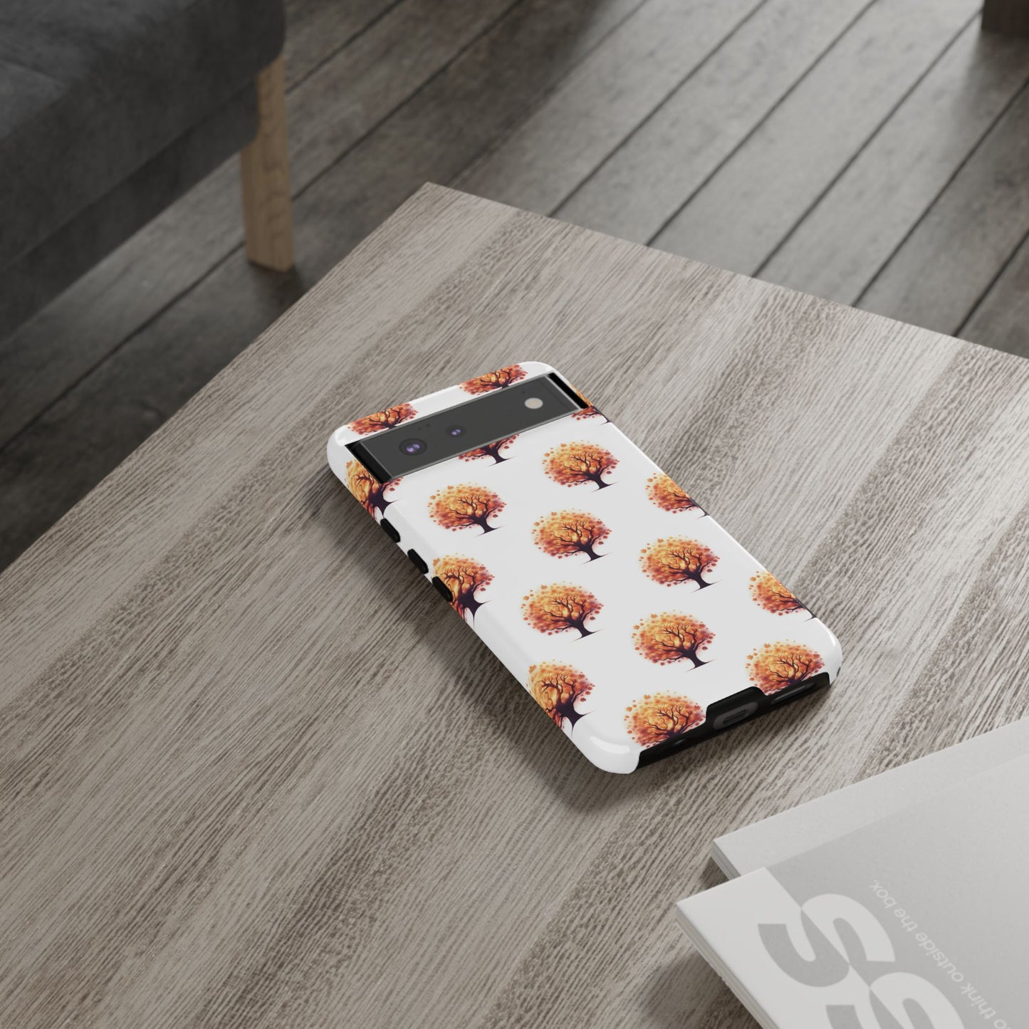 Autumn Tree Phone Case, Fall Phone Cover, Nature Inspired Case, Gift for Outdoorsy Friends, Seasonal Accessories, Eco-Friendly Phone Case