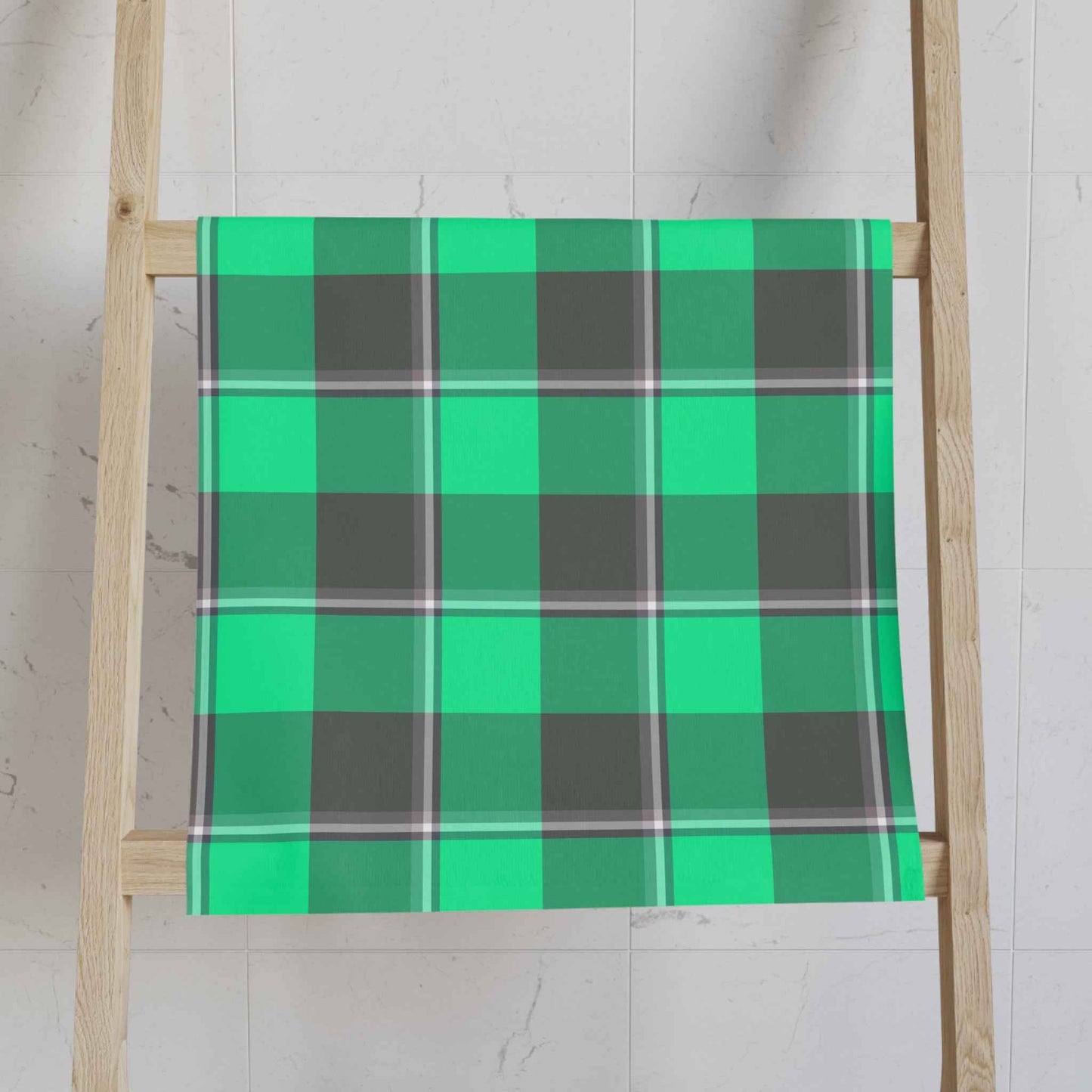 Plaid Hand Towel, Stylish Kitchen Decor, Cozy Bathroom Accessory, Perfect for Housewarming, Holiday Gifts, Rustic Home