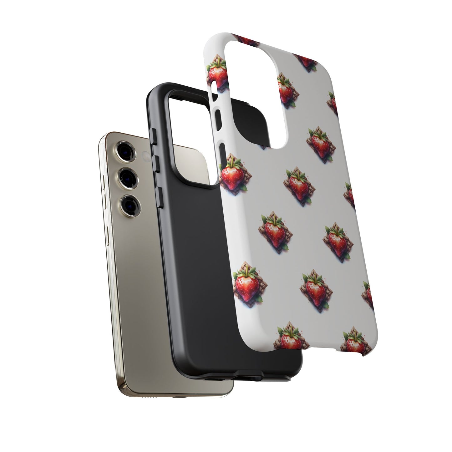 Strawberry Celtic Knot Phone Case, Cute Phone Cover, Gift for Her, Custom Smartphone Case, Funky Accessories, Valentine's Day Gift